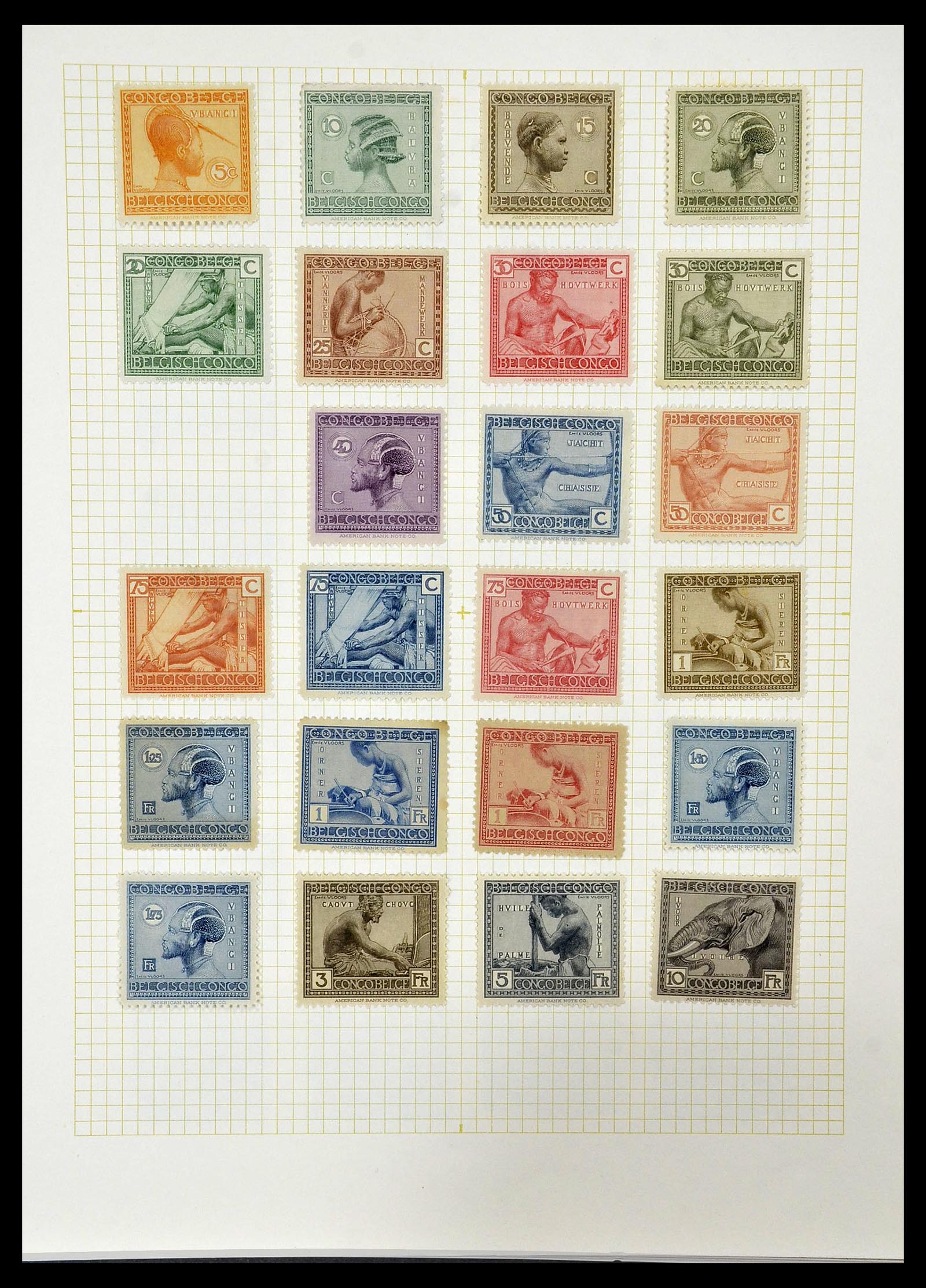 34366 013 - Postzegelverzameling 34366 Belgisch Congo 1885-1962.