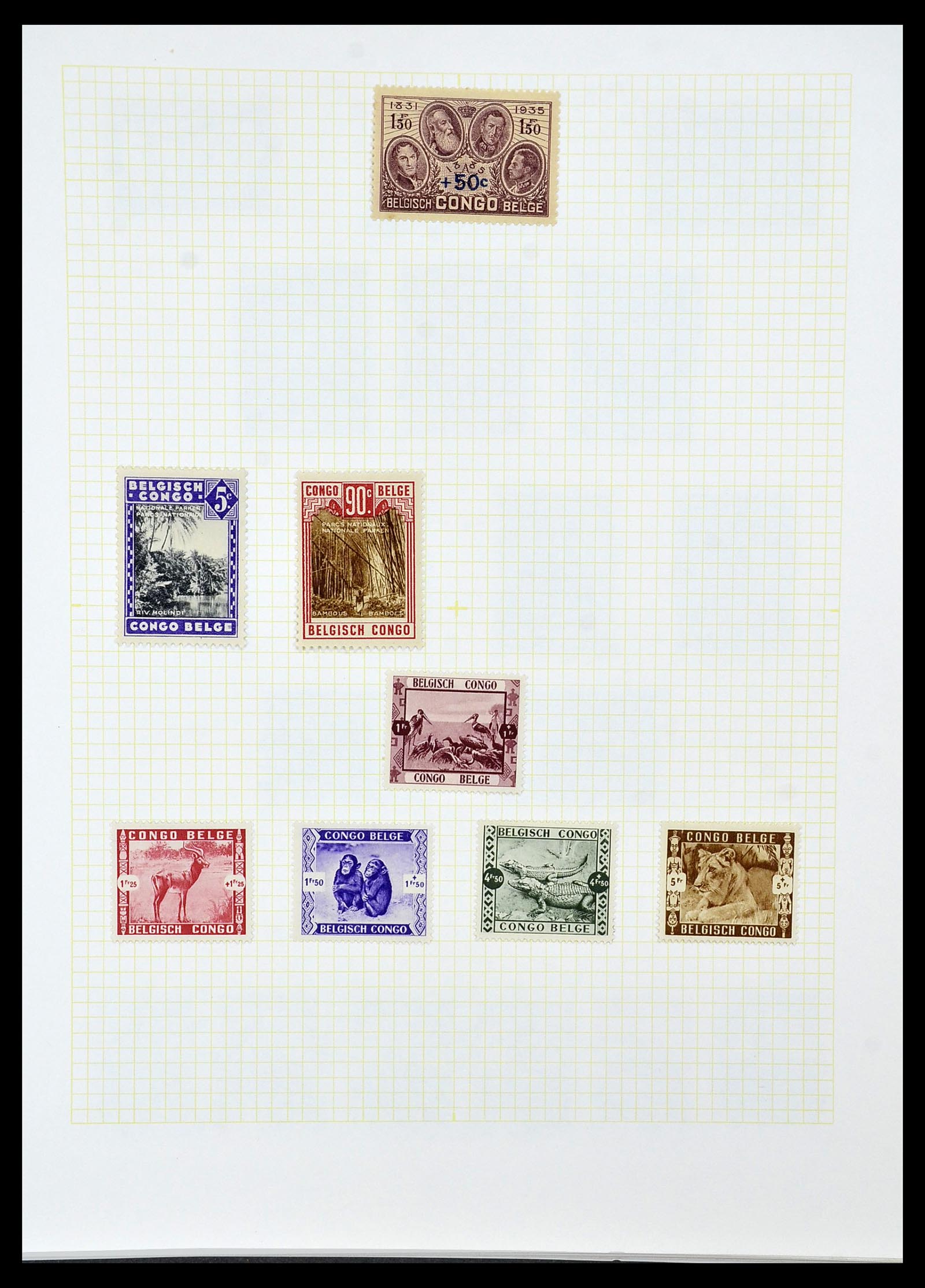 34366 023 - Postzegelverzameling 34366 Belgisch Congo 1885-1962.