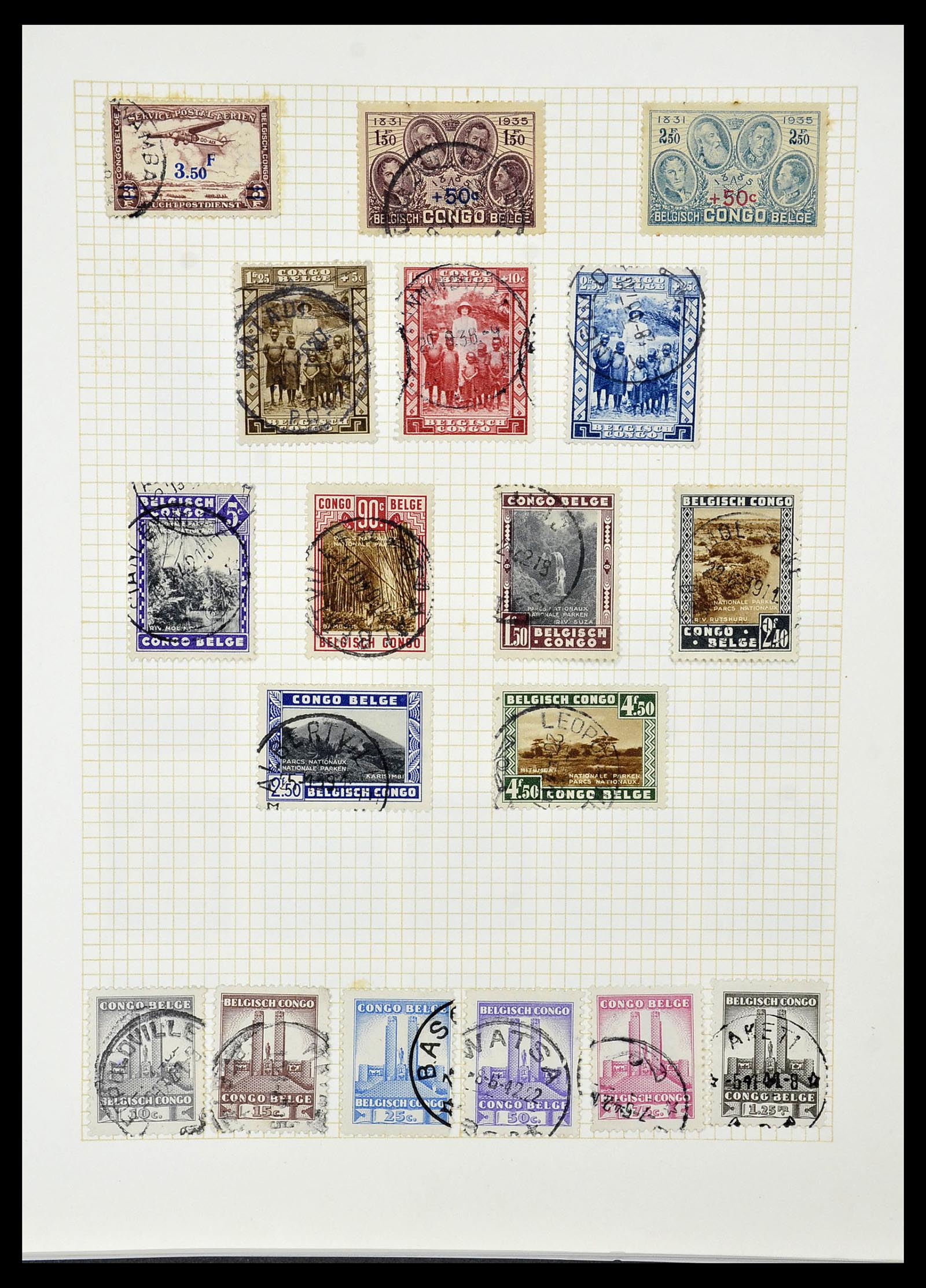 34366 024 - Stamp collection 34366 Belgian Congo 1885-1962.