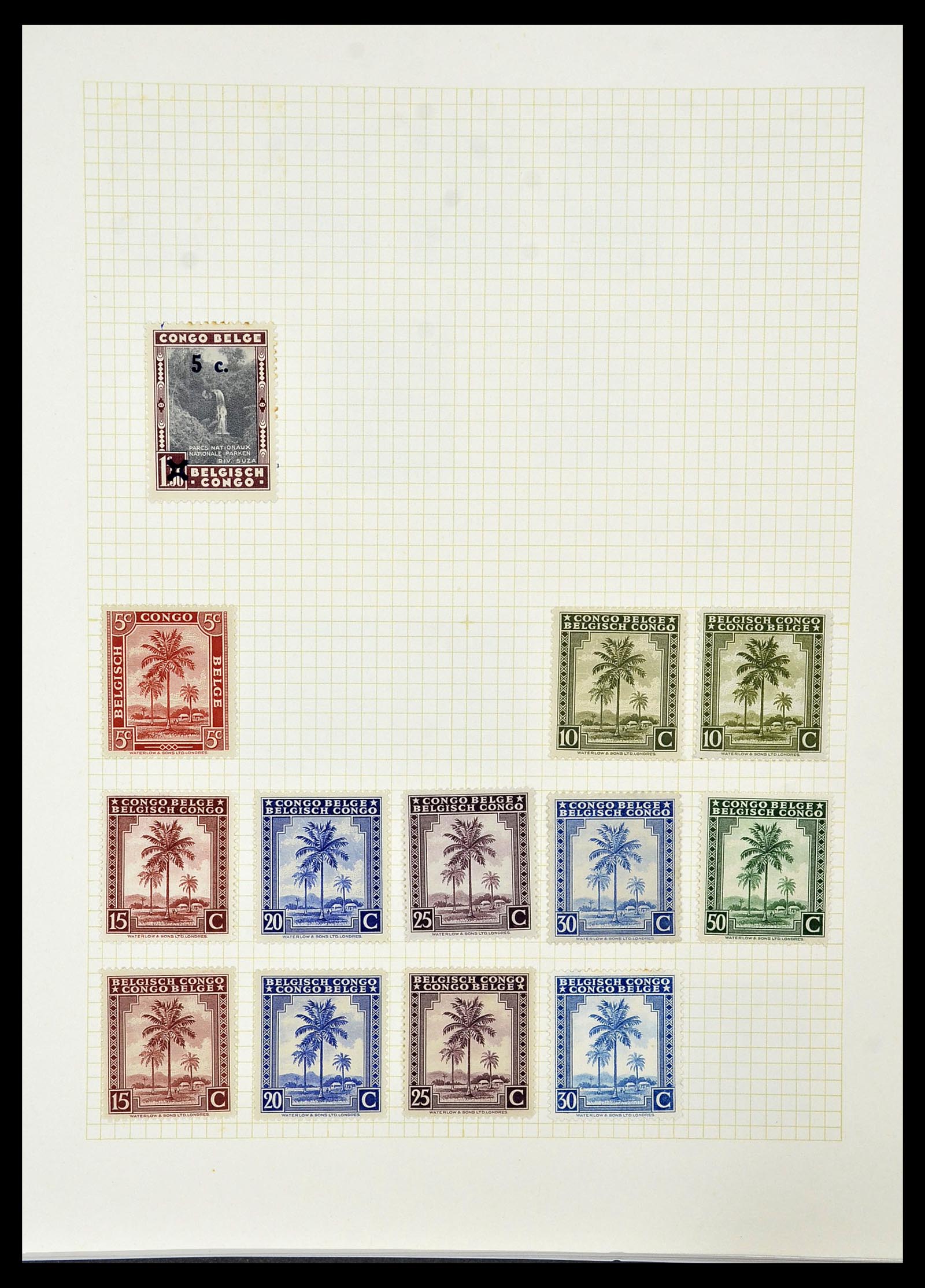 34366 025 - Postzegelverzameling 34366 Belgisch Congo 1885-1962.