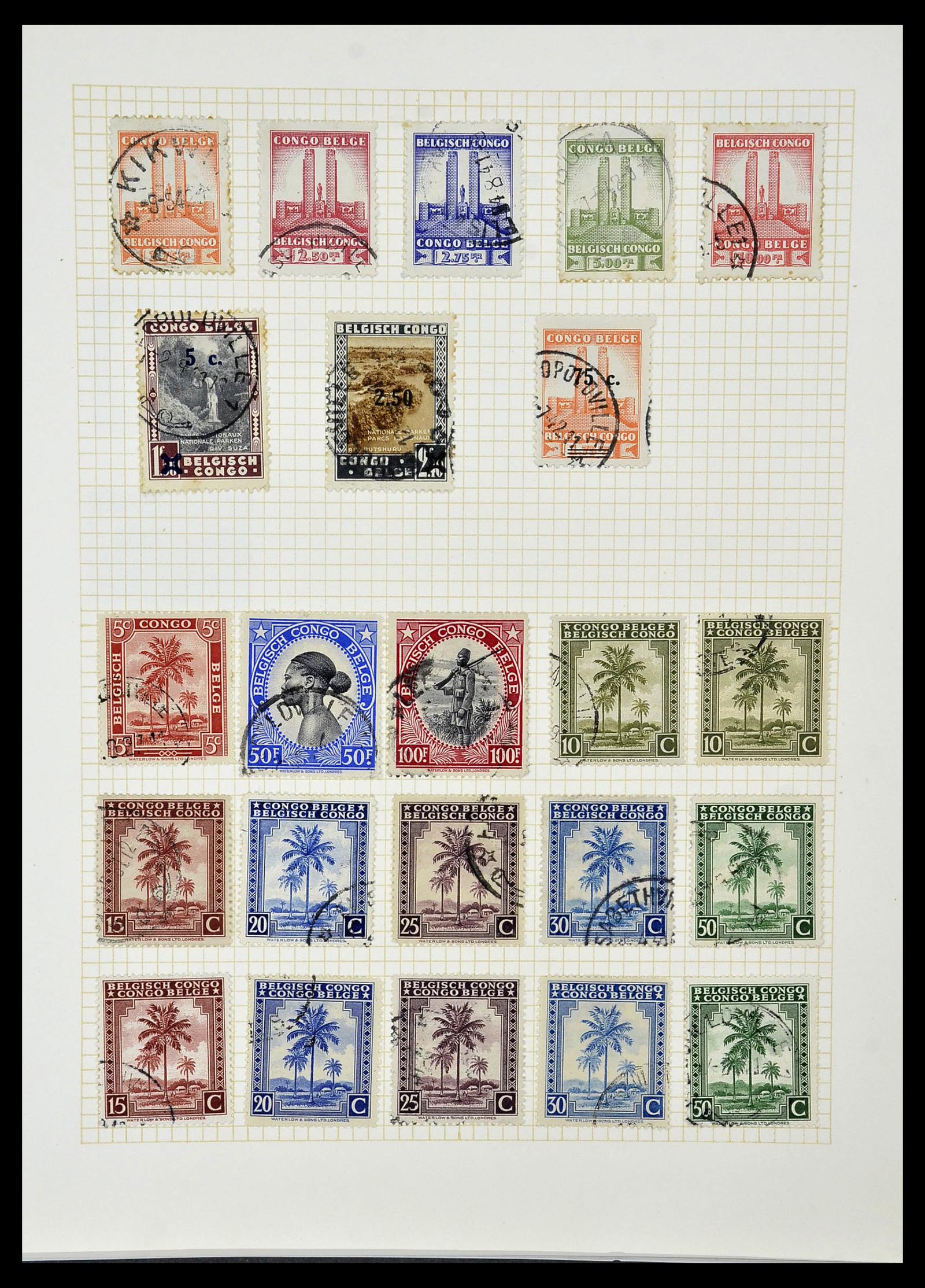 34366 026 - Postzegelverzameling 34366 Belgisch Congo 1885-1962.