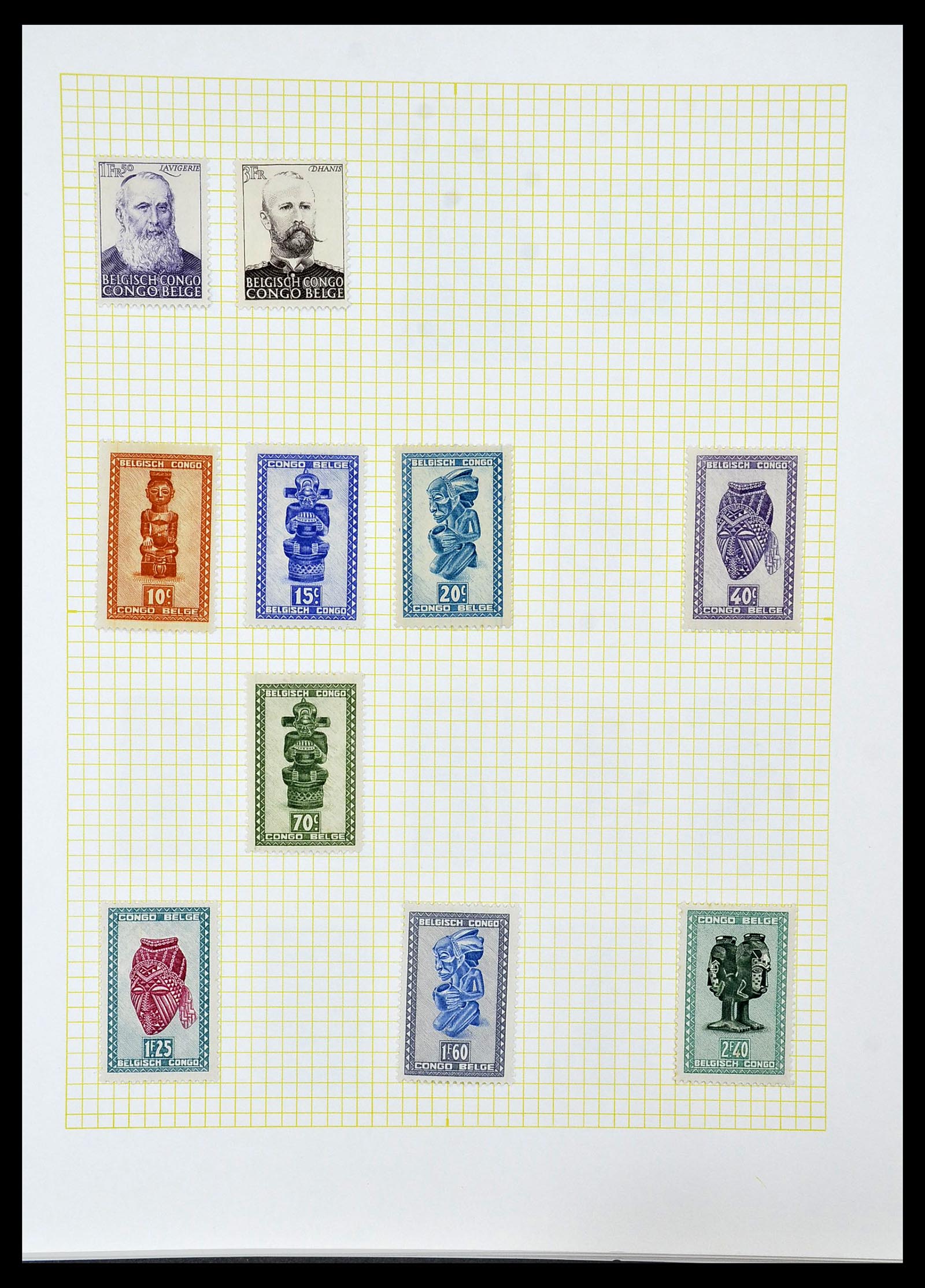 34366 029 - Postzegelverzameling 34366 Belgisch Congo 1885-1962.