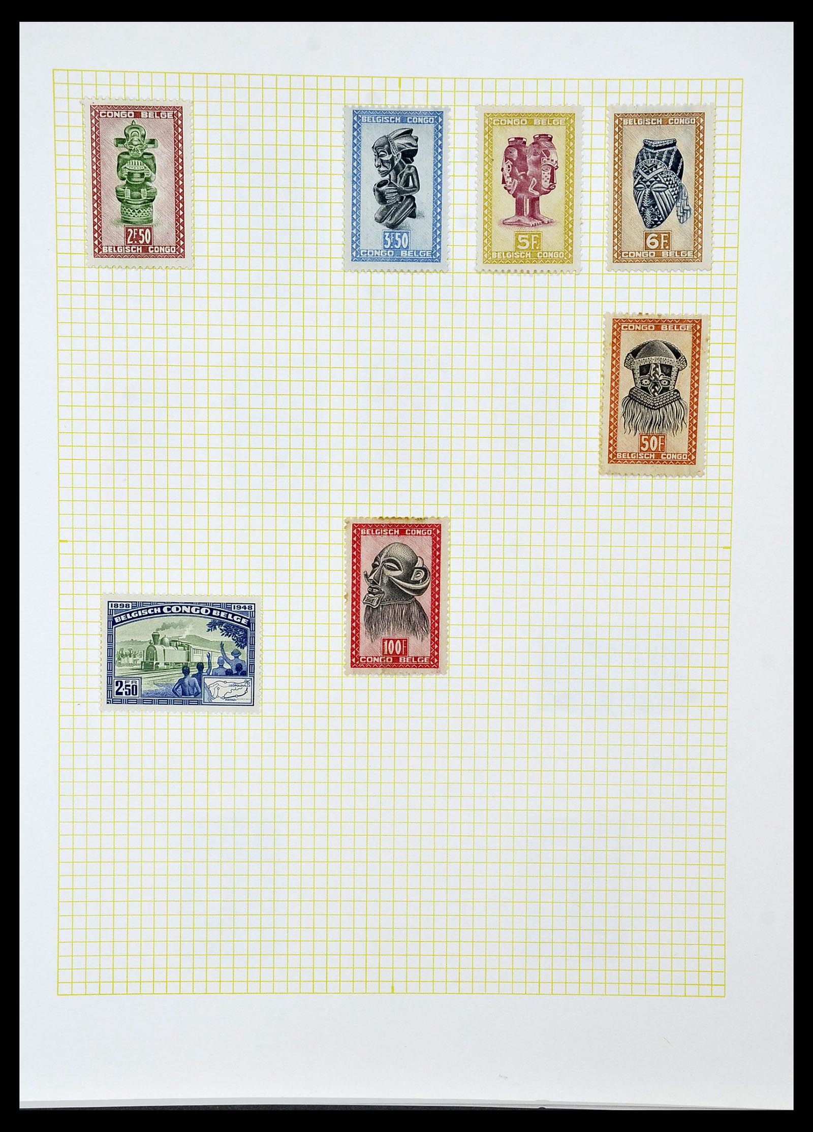 34366 031 - Postzegelverzameling 34366 Belgisch Congo 1885-1962.