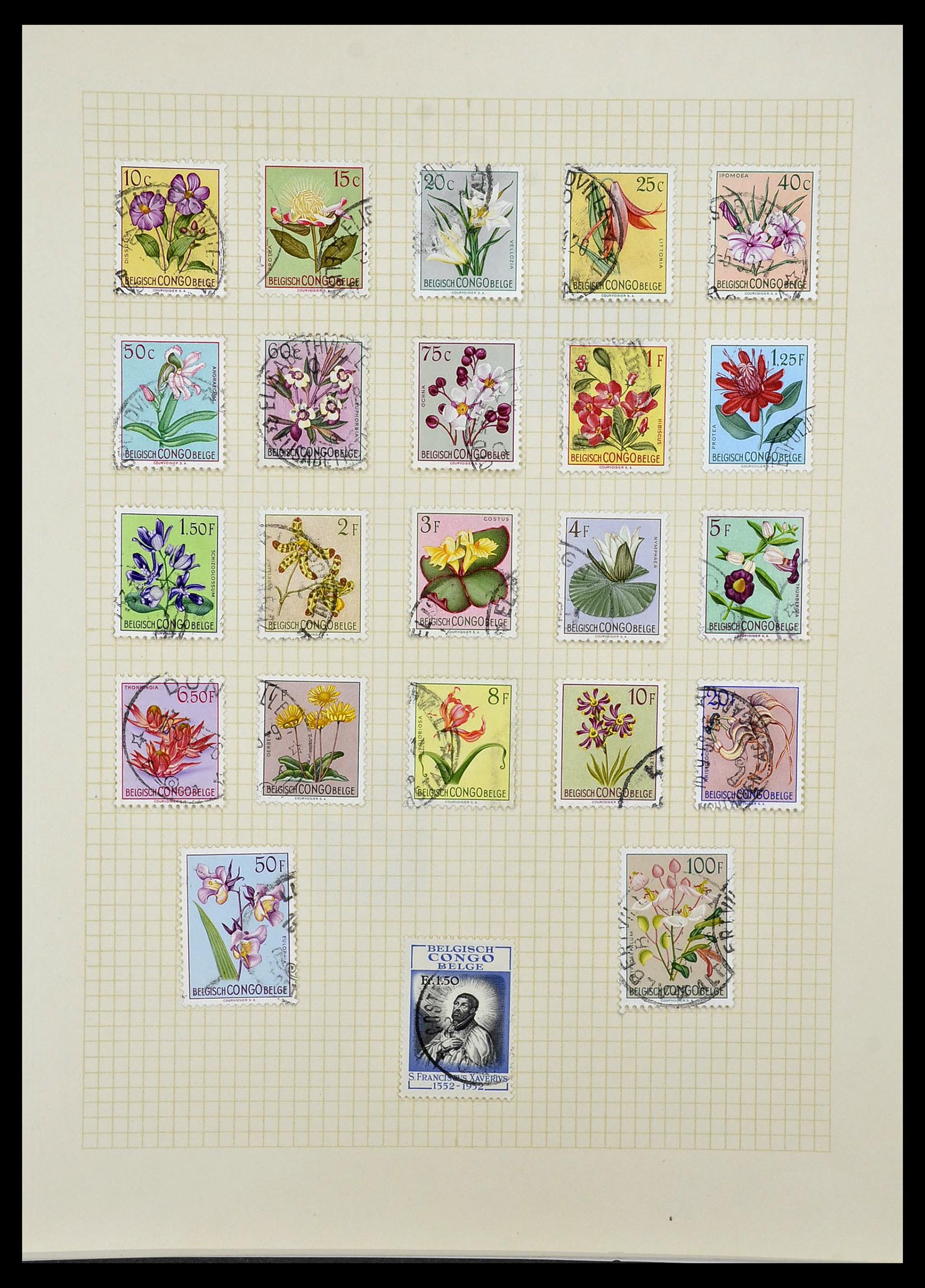 34366 034 - Postzegelverzameling 34366 Belgisch Congo 1885-1962.