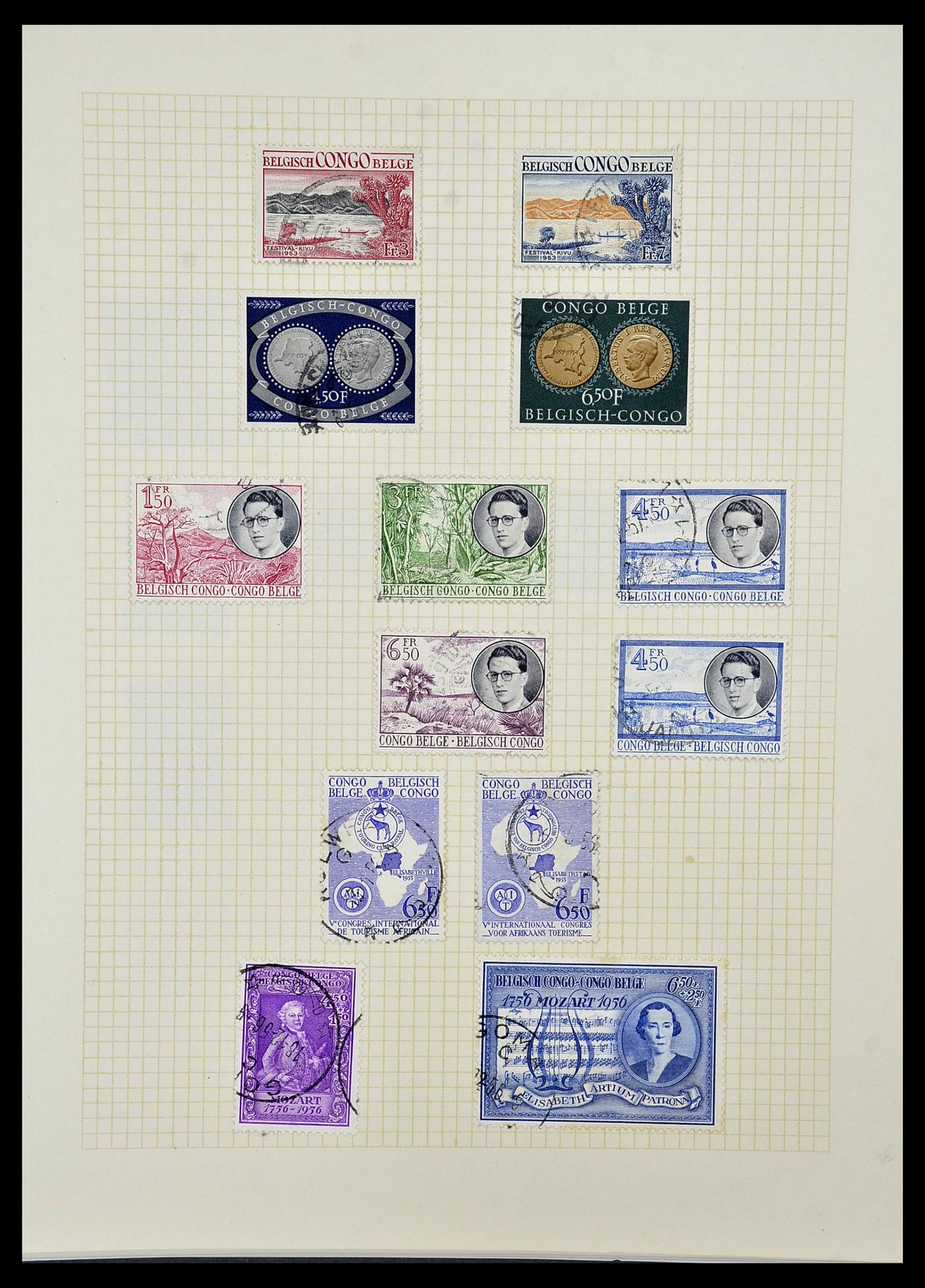 34366 036 - Postzegelverzameling 34366 Belgisch Congo 1885-1962.