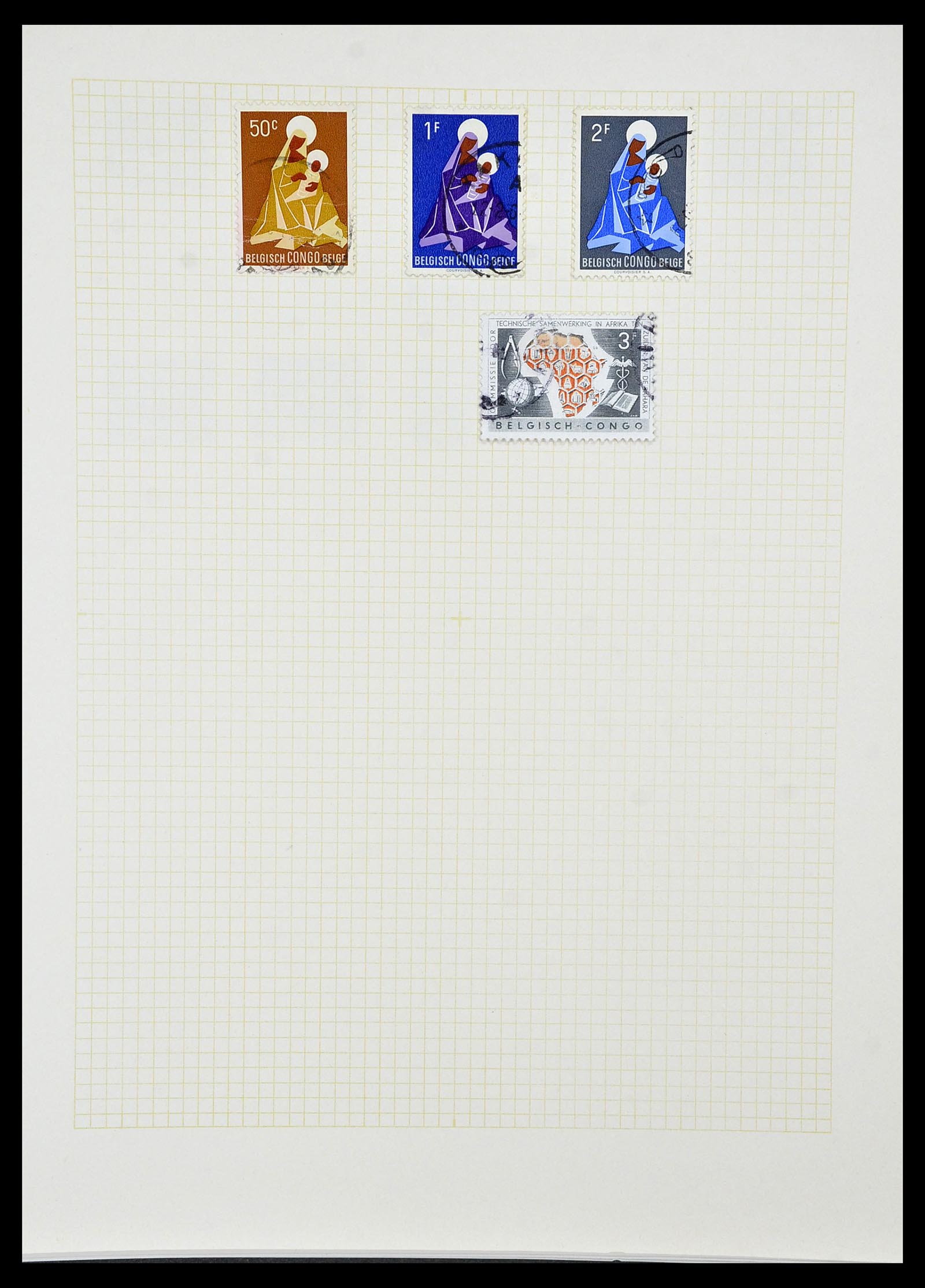 34366 040 - Postzegelverzameling 34366 Belgisch Congo 1885-1962.
