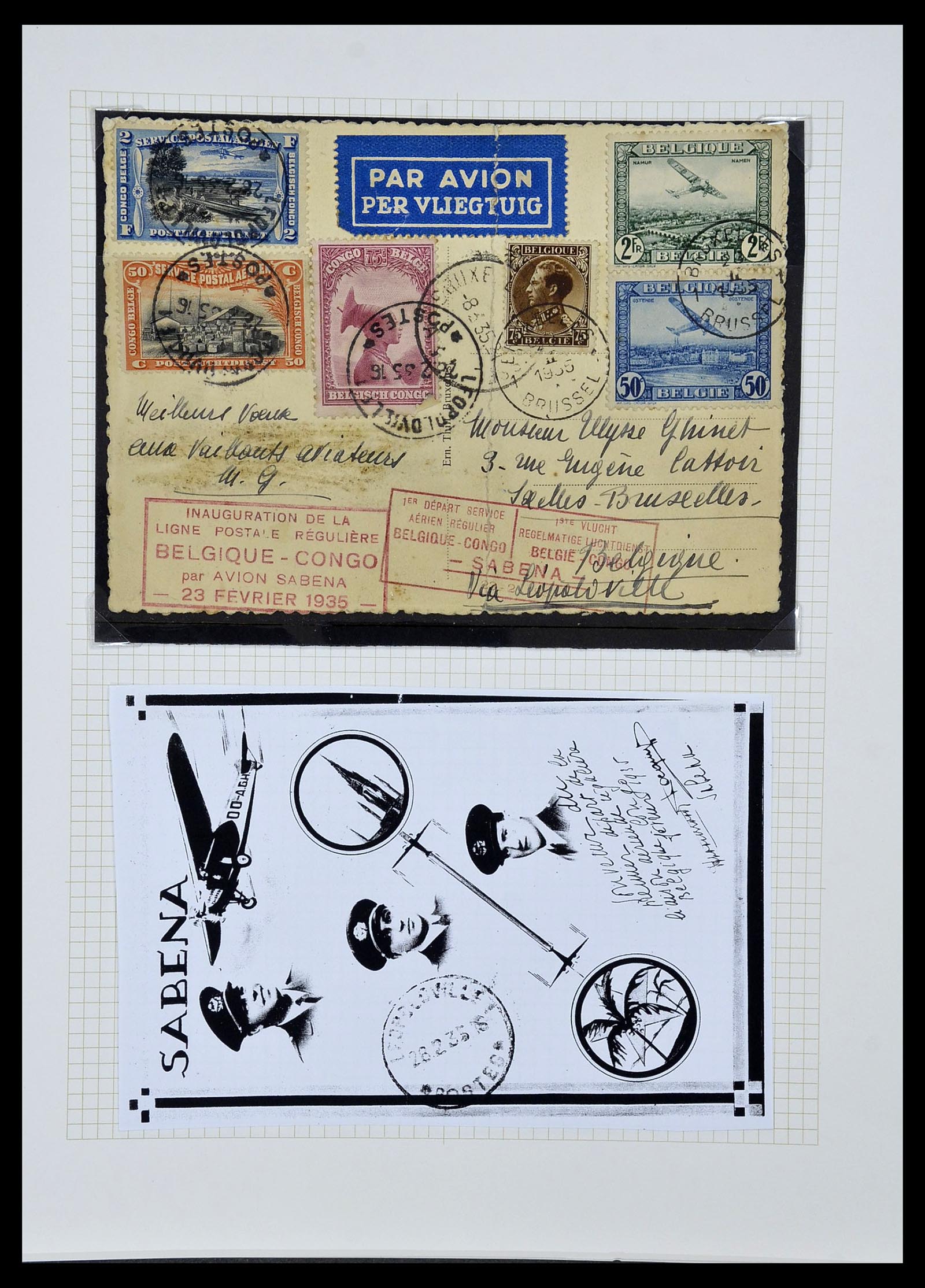 34366 044 - Postzegelverzameling 34366 Belgisch Congo 1885-1962.