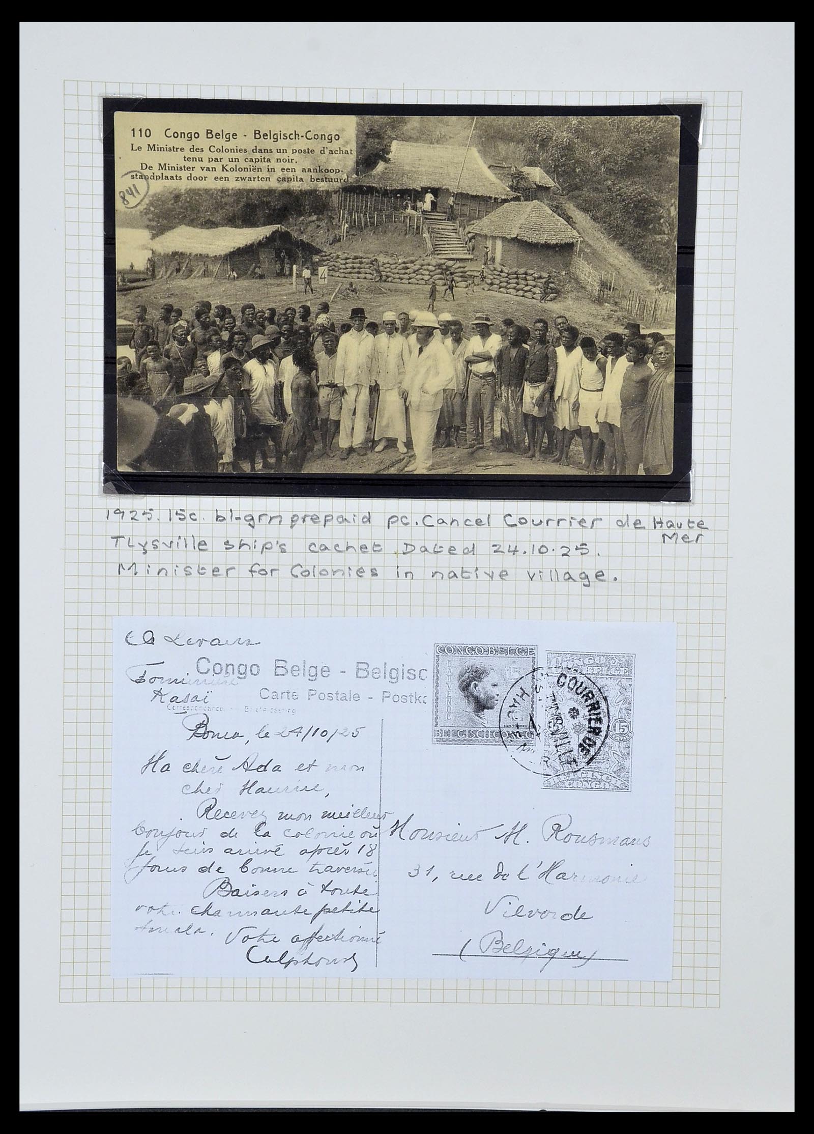 34366 046 - Postzegelverzameling 34366 Belgisch Congo 1885-1962.