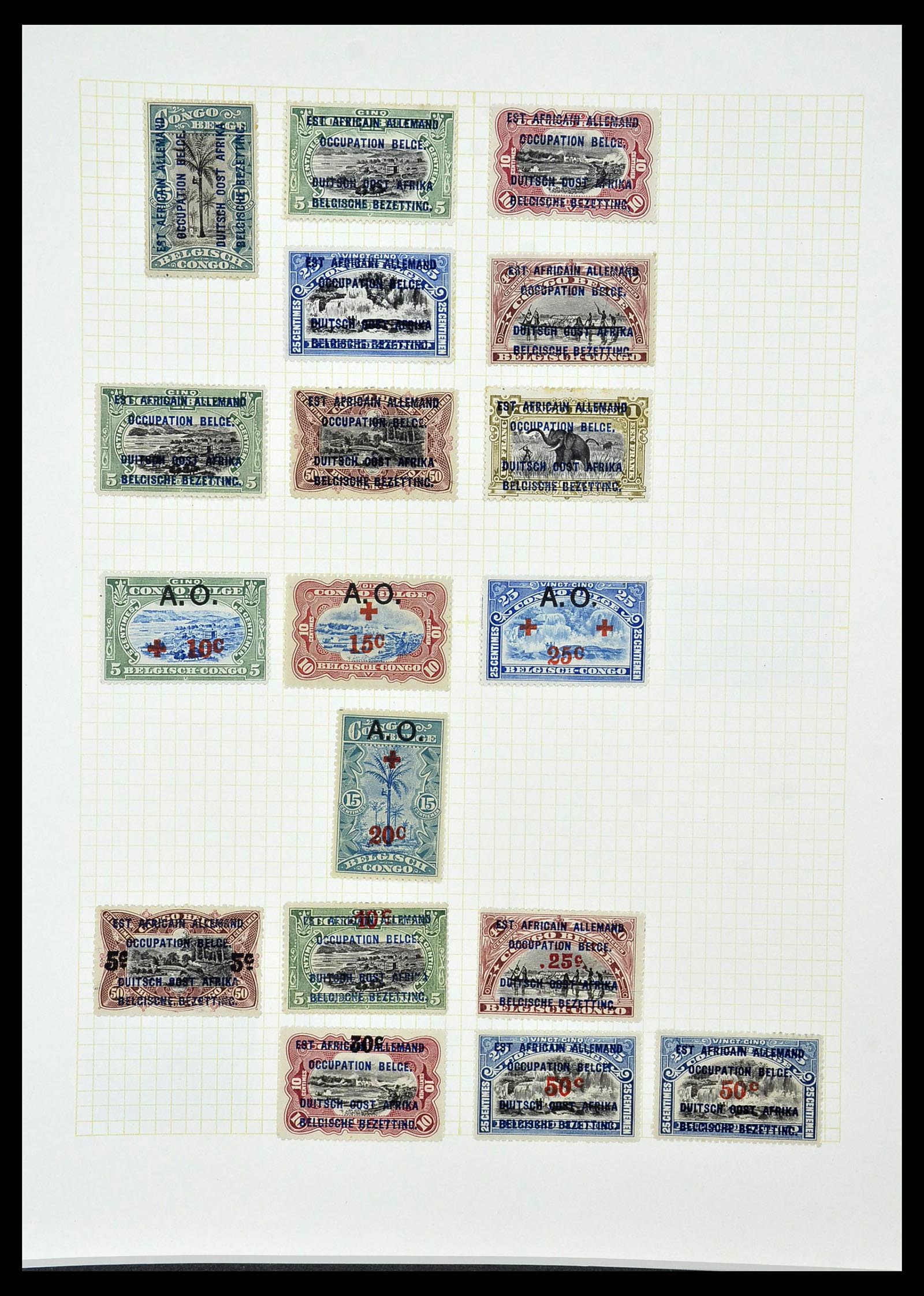 34366 051 - Stamp collection 34366 Belgian Congo 1885-1962.