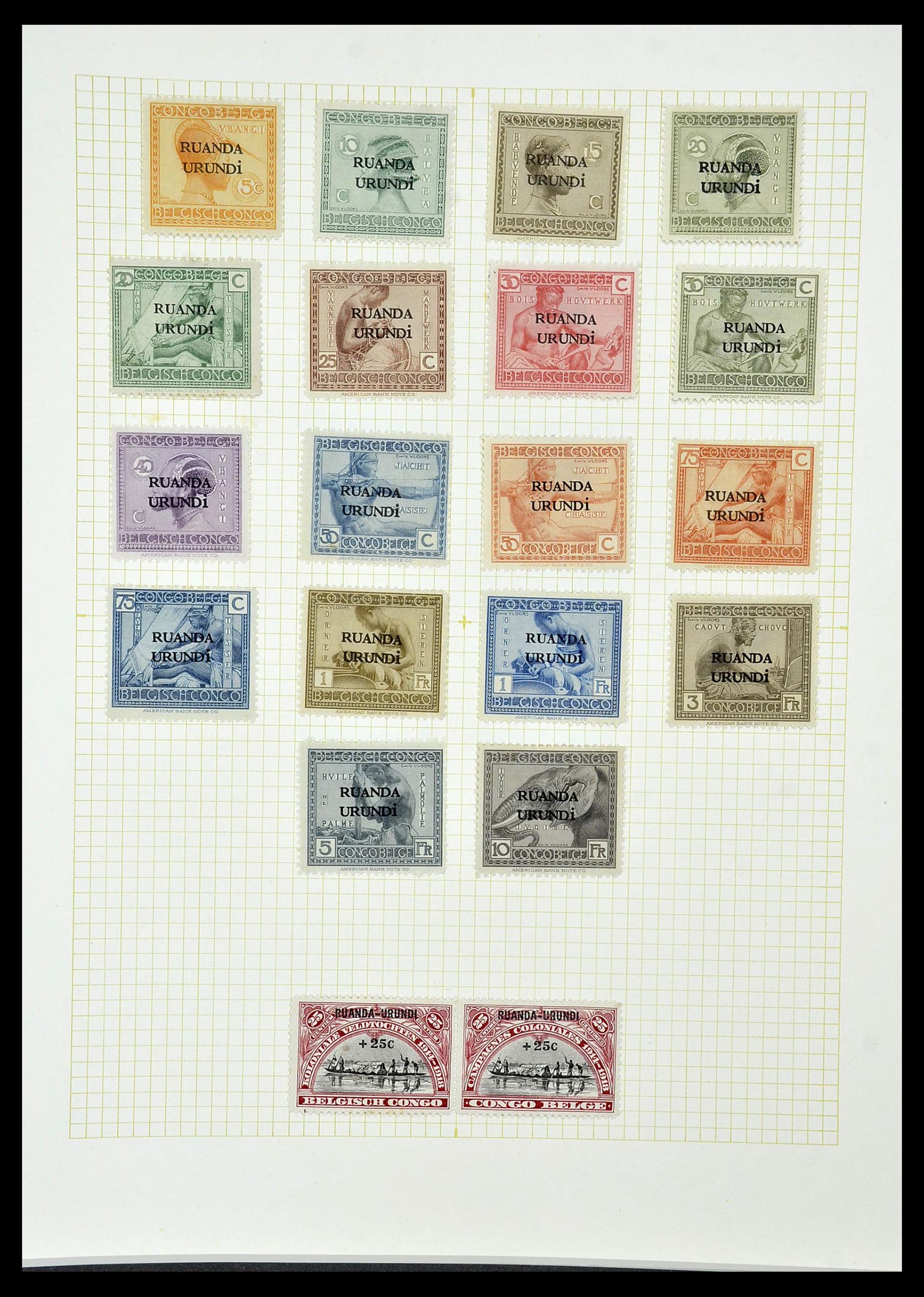 34366 053 - Postzegelverzameling 34366 Belgisch Congo 1885-1962.