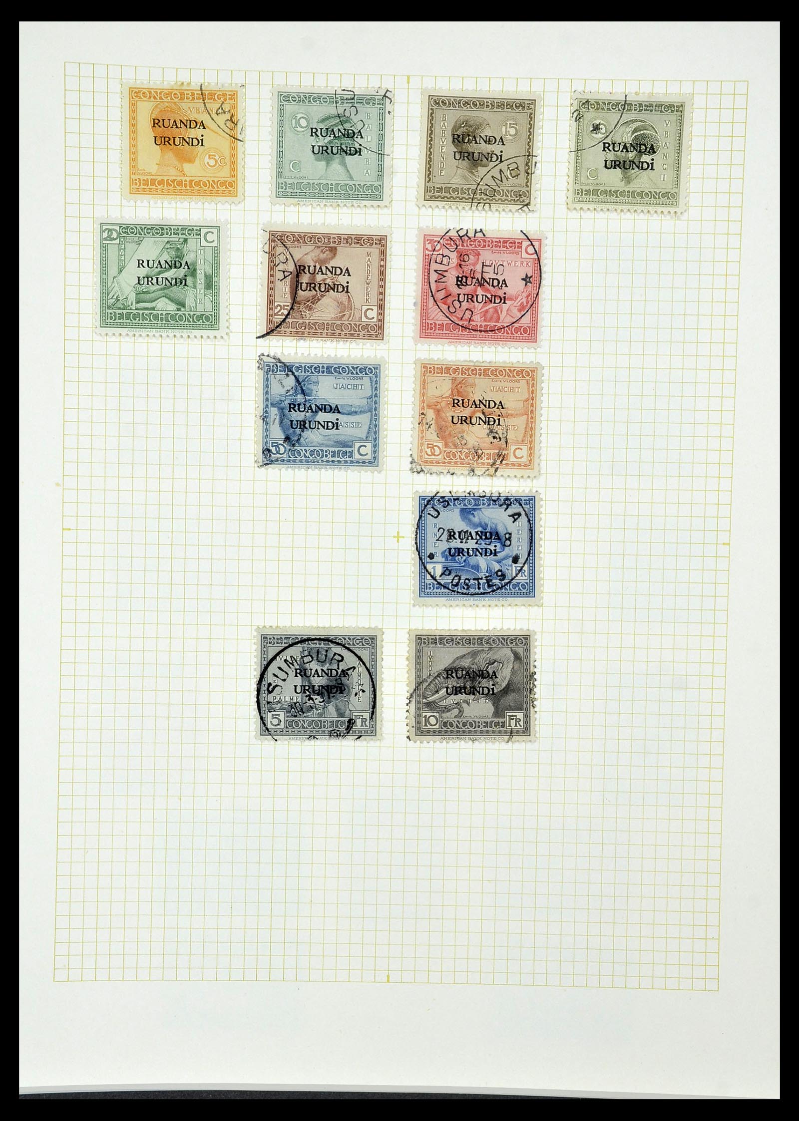 34366 054 - Postzegelverzameling 34366 Belgisch Congo 1885-1962.