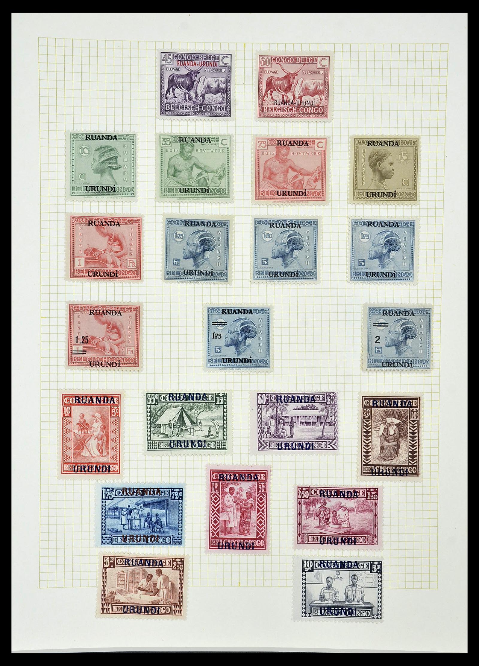 34366 055 - Postzegelverzameling 34366 Belgisch Congo 1885-1962.