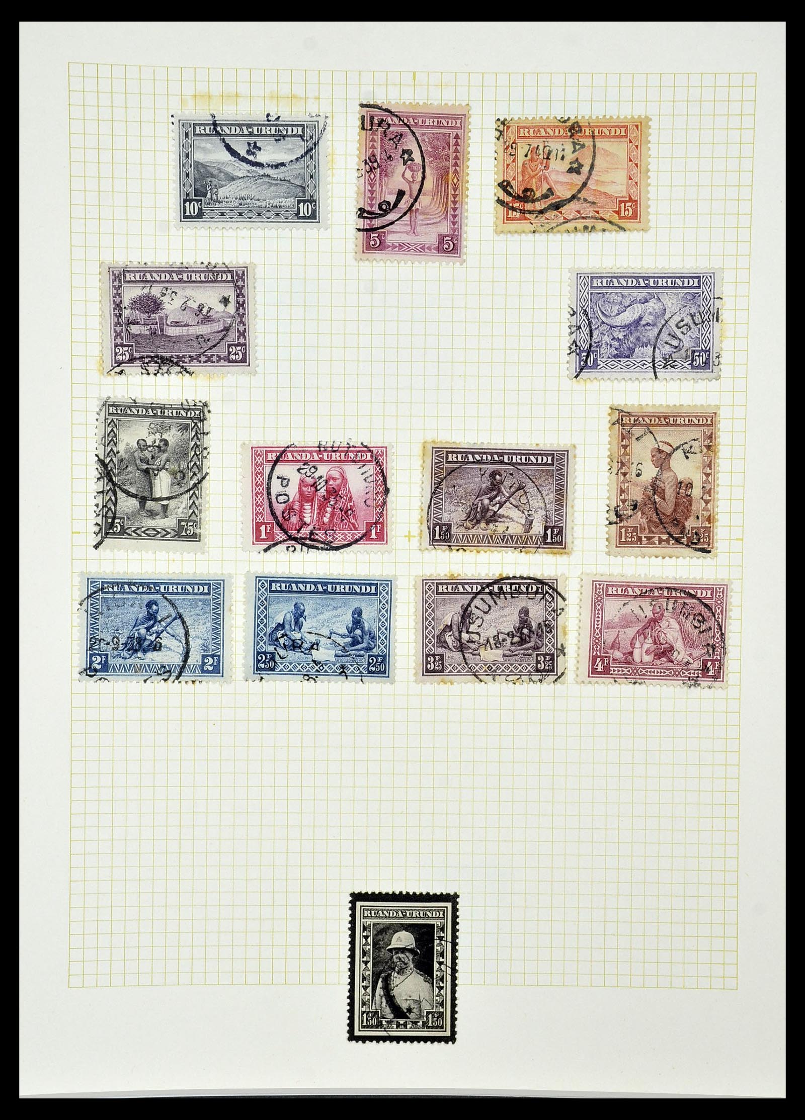 34366 058 - Postzegelverzameling 34366 Belgisch Congo 1885-1962.