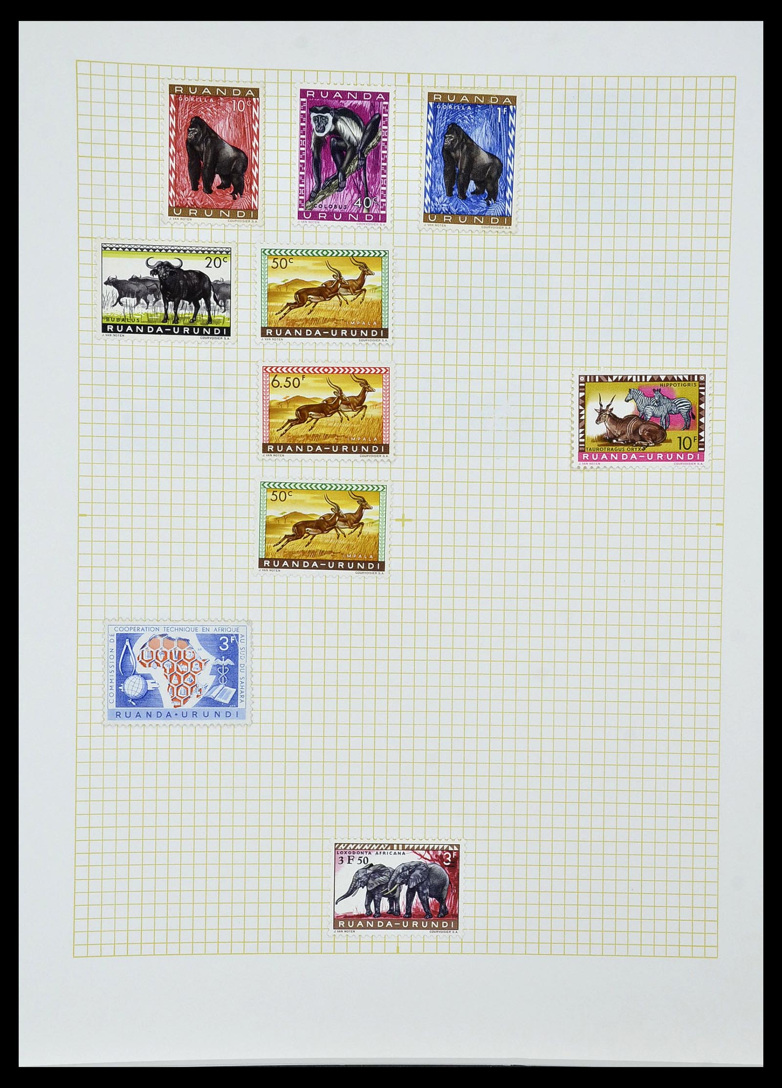 34366 067 - Postzegelverzameling 34366 Belgisch Congo 1885-1962.