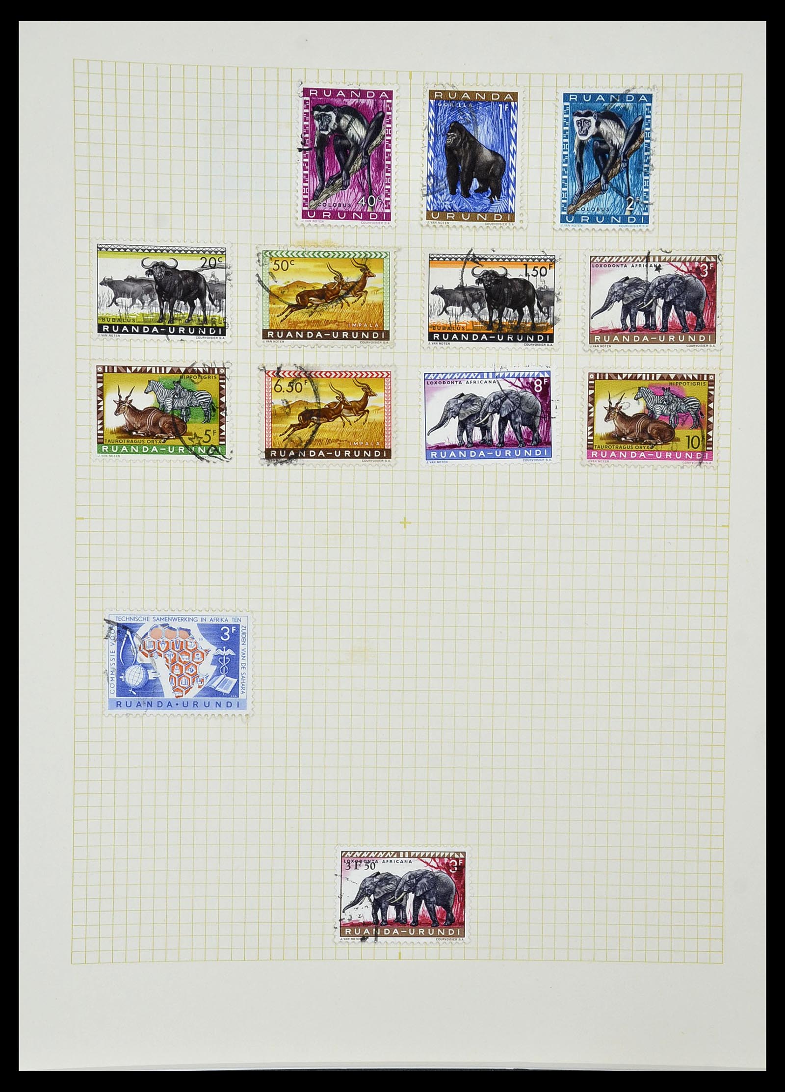 34366 068 - Postzegelverzameling 34366 Belgisch Congo 1885-1962.