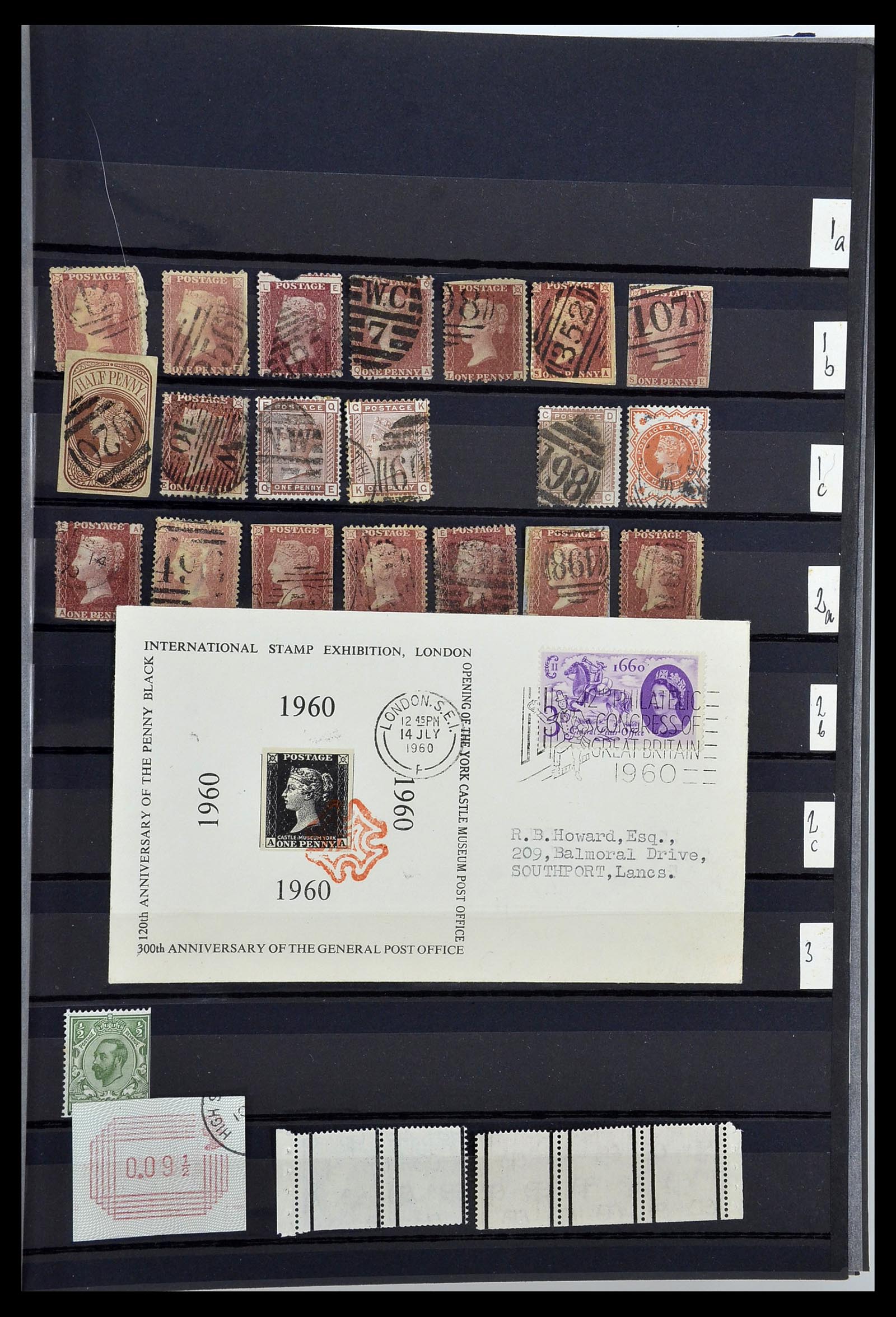 34368 001 - Stamp collection 34368 Great Britain sorting lot 1858-1990.