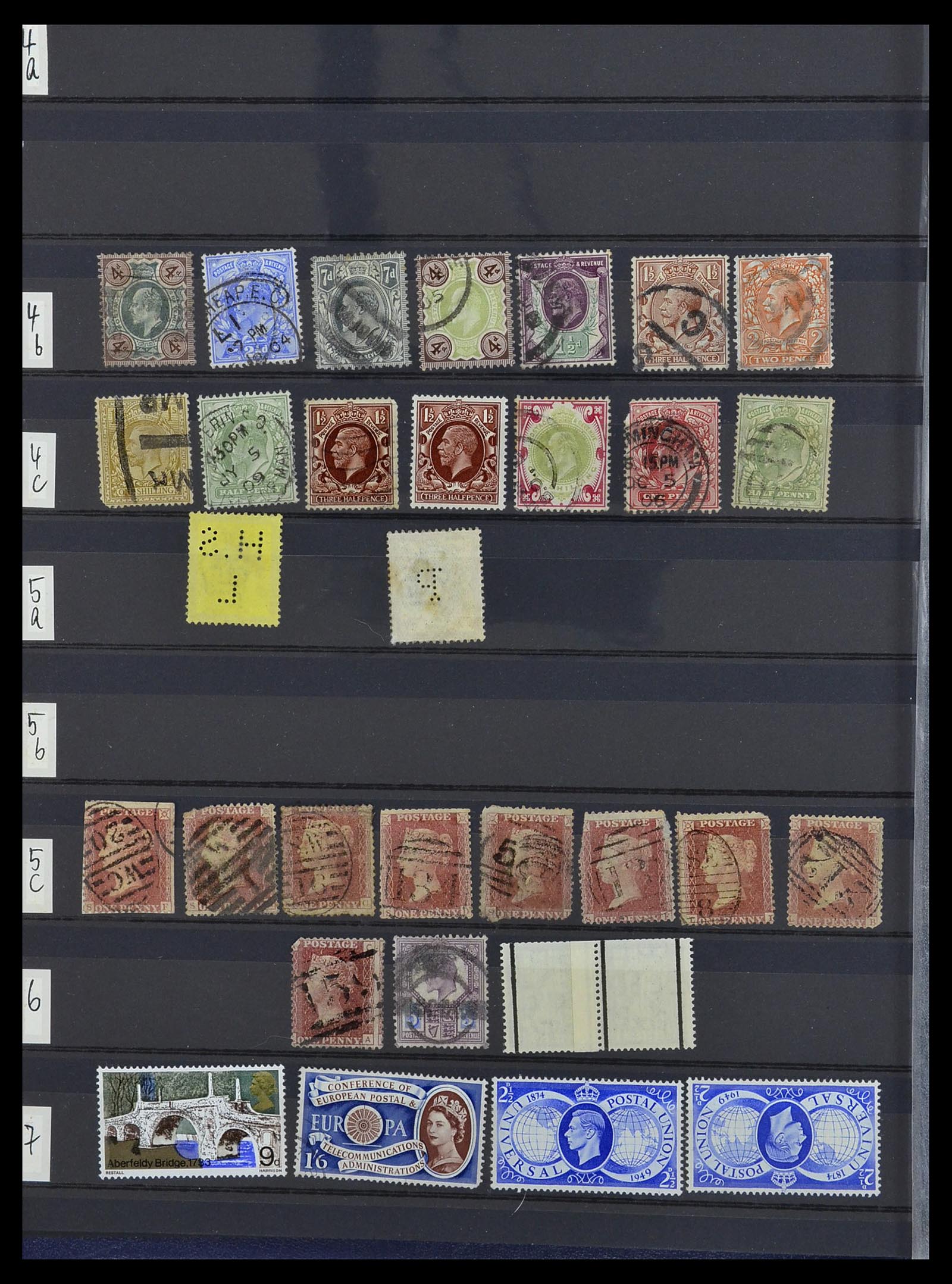 34368 002 - Postzegelverzameling 34368 Engeland uitzoekpartij 1858-1990.