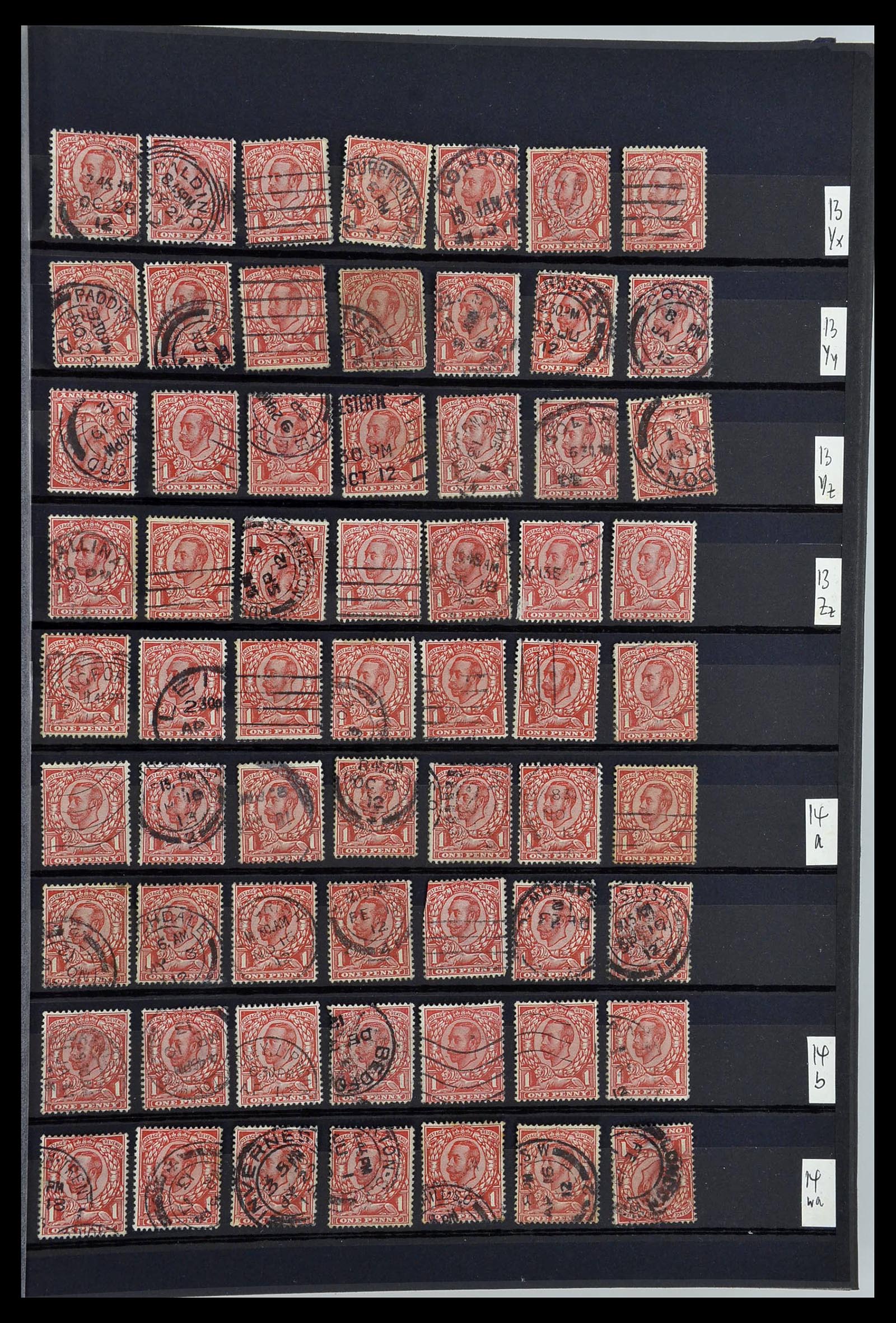 34368 005 - Stamp collection 34368 Great Britain sorting lot 1858-1990.