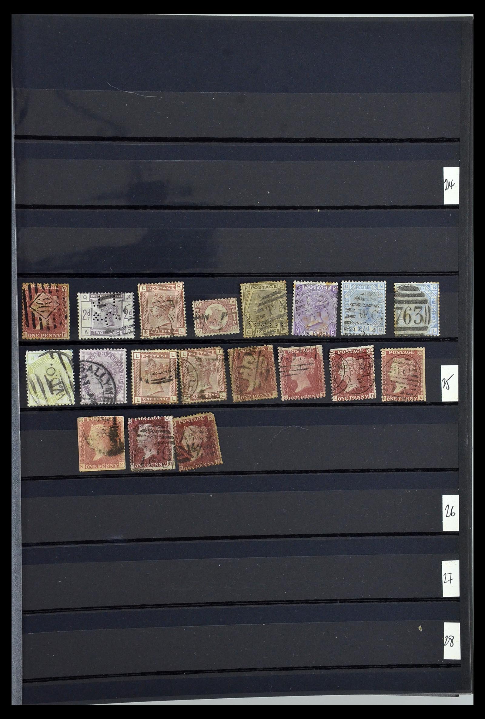 34368 007 - Postzegelverzameling 34368 Engeland uitzoekpartij 1858-1990.