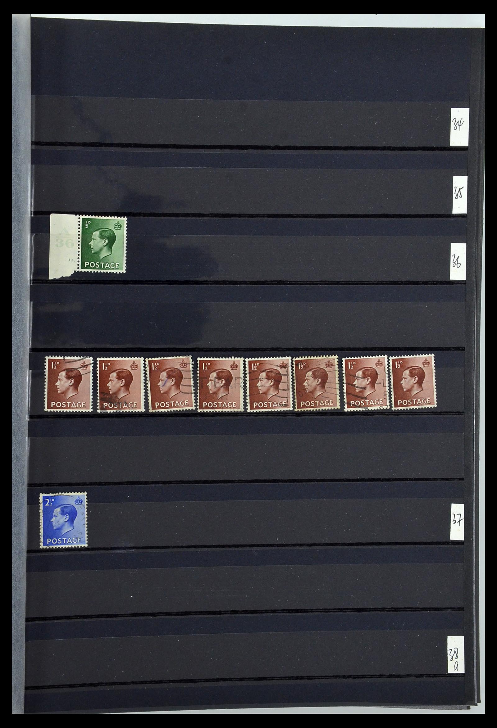 34368 009 - Postzegelverzameling 34368 Engeland uitzoekpartij 1858-1990.