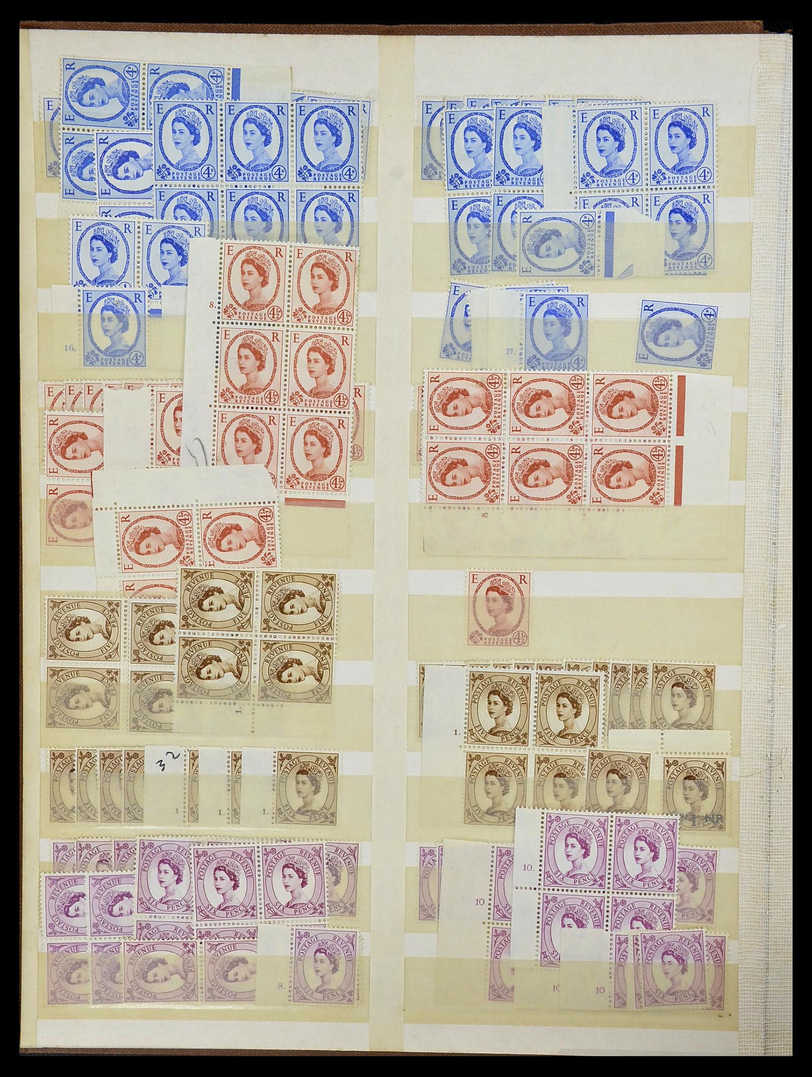 34368 075 - Postzegelverzameling 34368 Engeland uitzoekpartij 1858-1990.