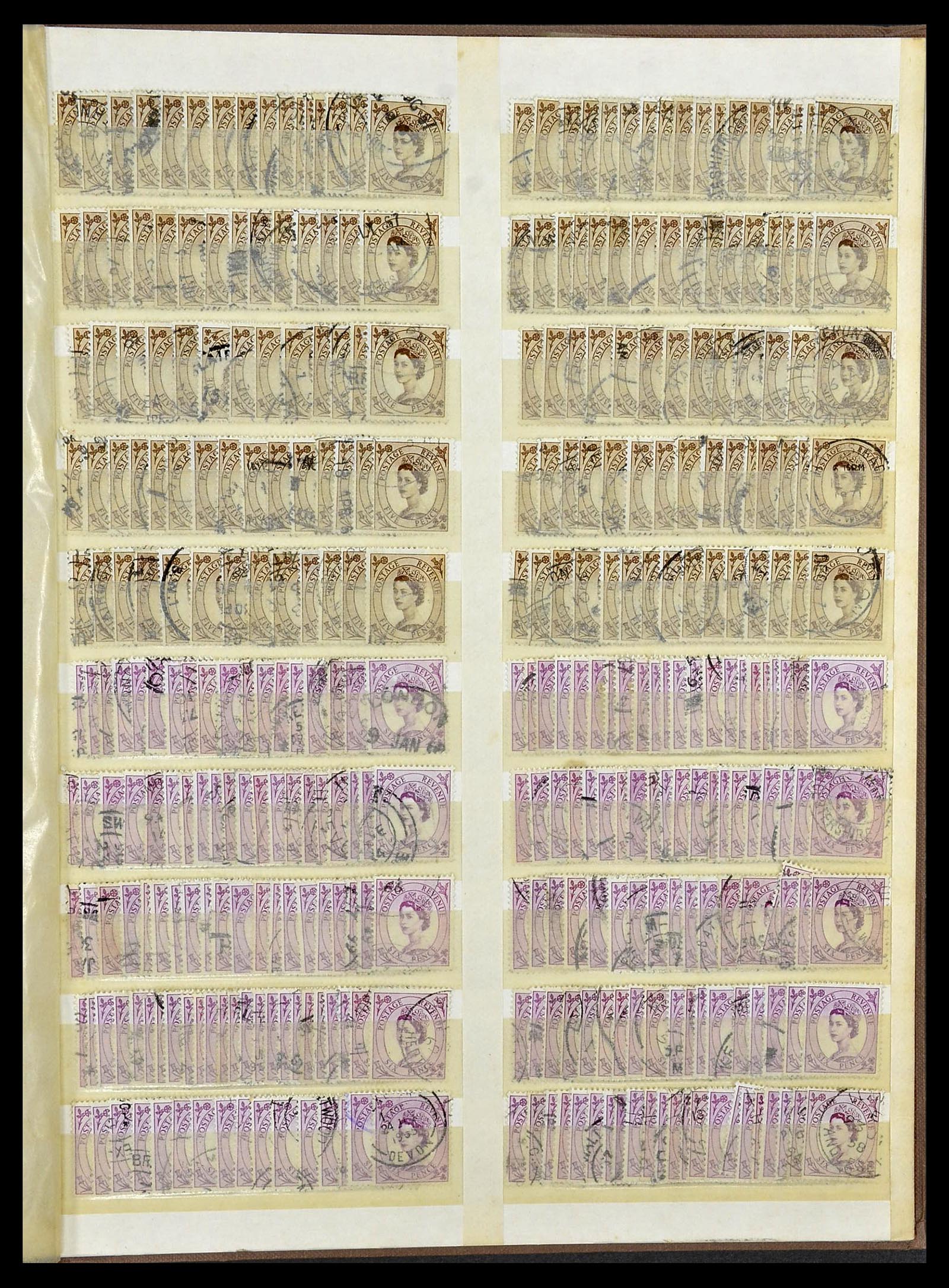 34368 082 - Stamp collection 34368 Great Britain sorting lot 1858-1990.