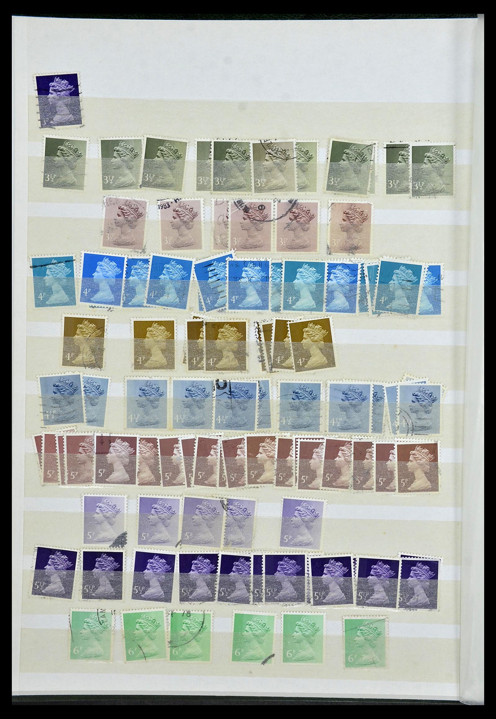 34368 089 - Stamp collection 34368 Great Britain sorting lot 1858-1990.