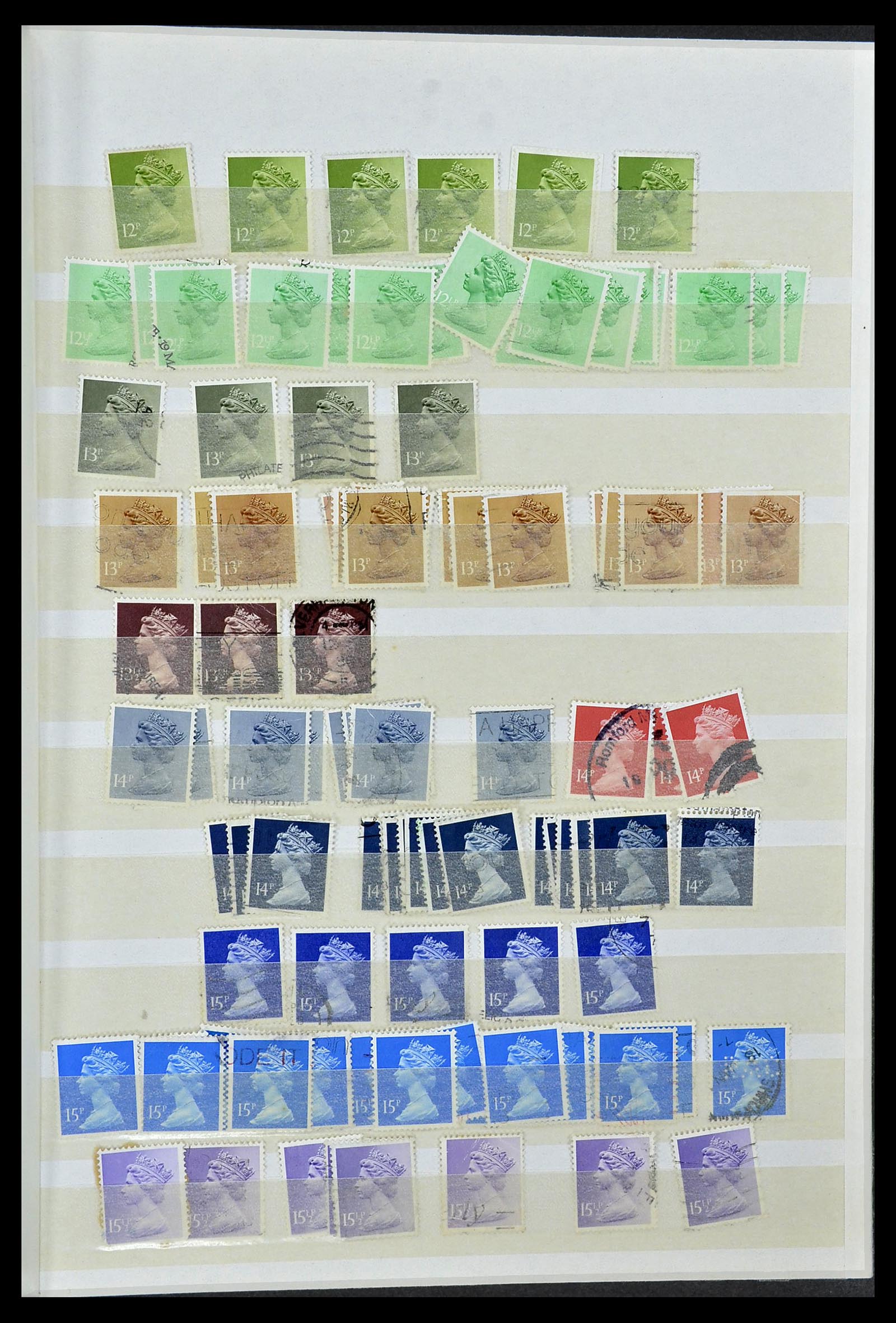 34368 092 - Stamp collection 34368 Great Britain sorting lot 1858-1990.