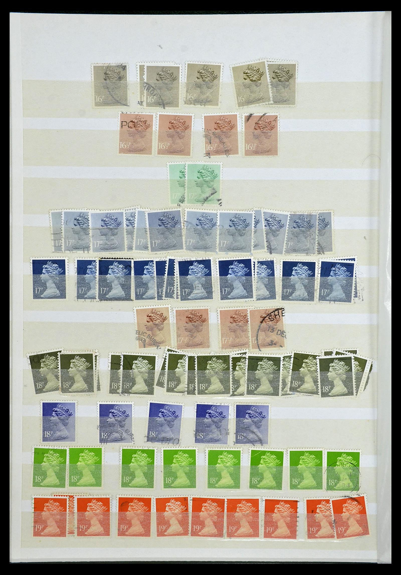 34368 093 - Stamp collection 34368 Great Britain sorting lot 1858-1990.