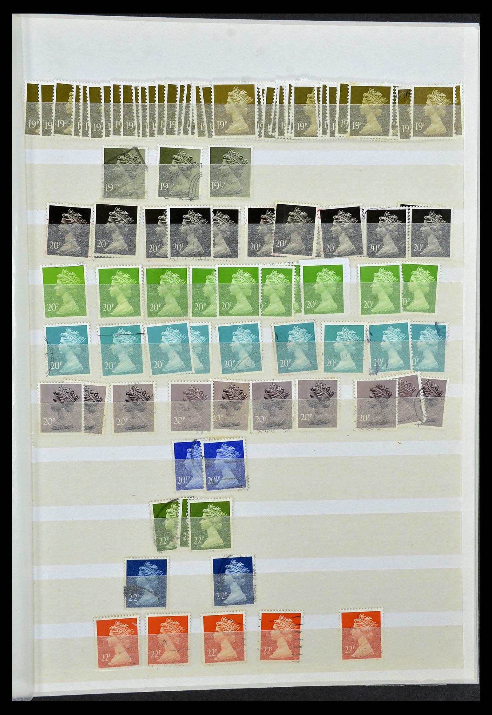 34368 094 - Stamp collection 34368 Great Britain sorting lot 1858-1990.