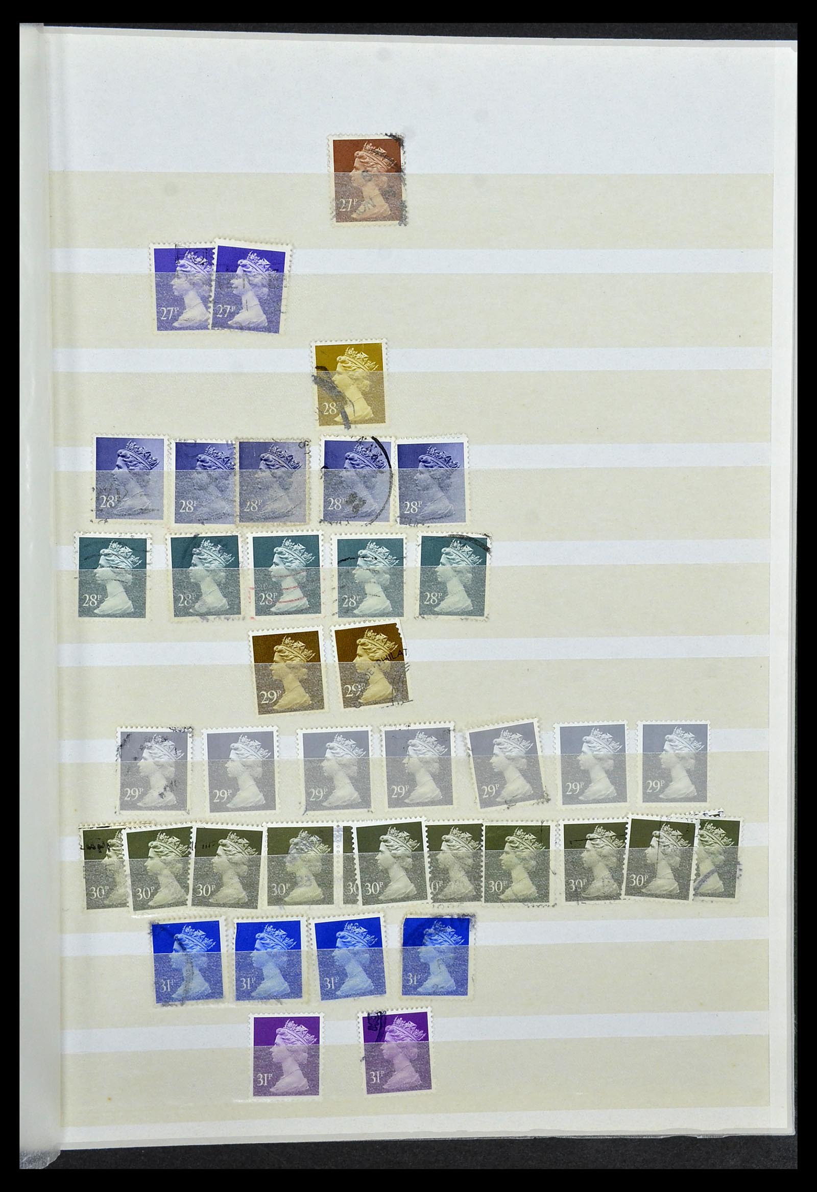 34368 095 - Stamp collection 34368 Great Britain sorting lot 1858-1990.