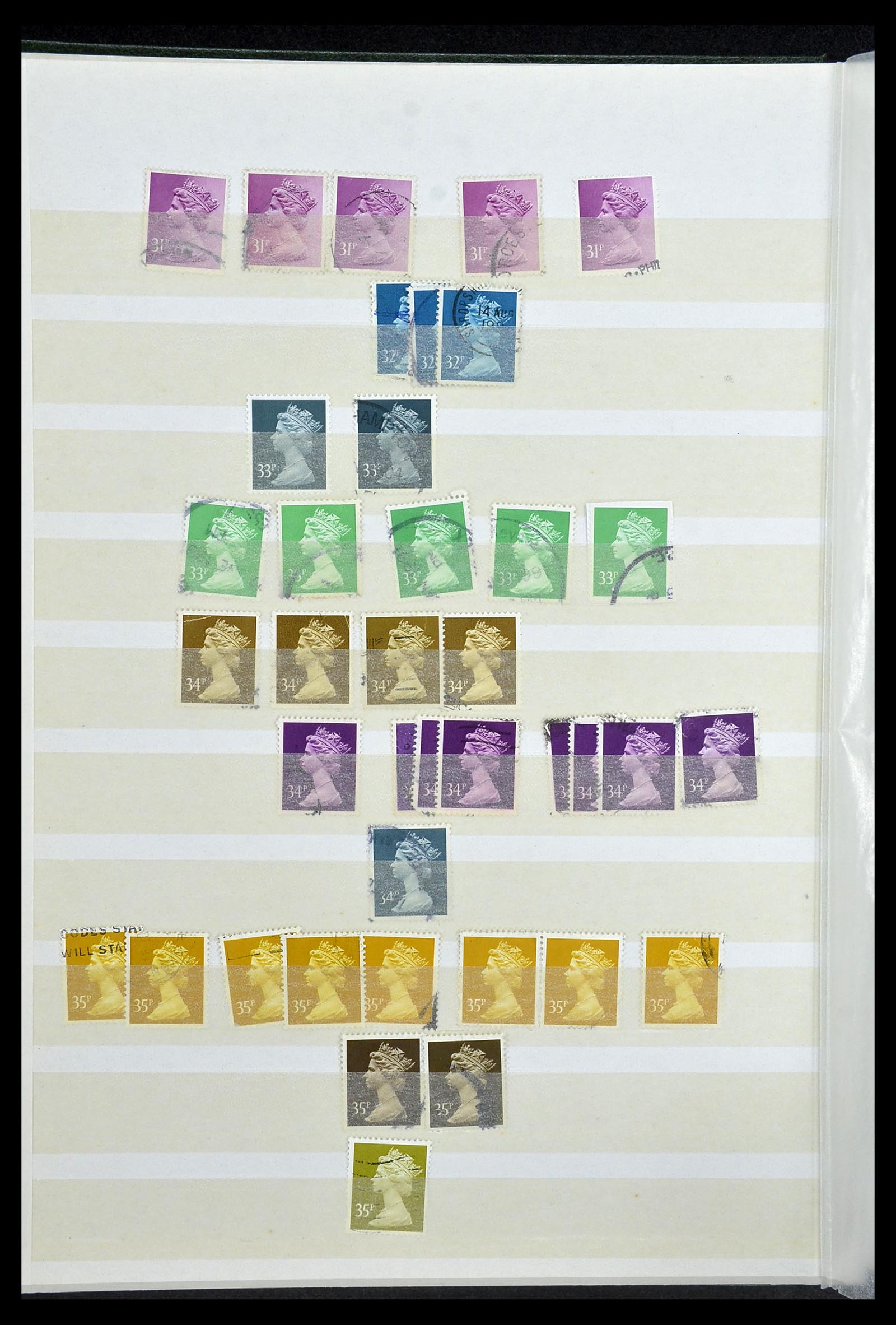 34368 097 - Stamp collection 34368 Great Britain sorting lot 1858-1990.