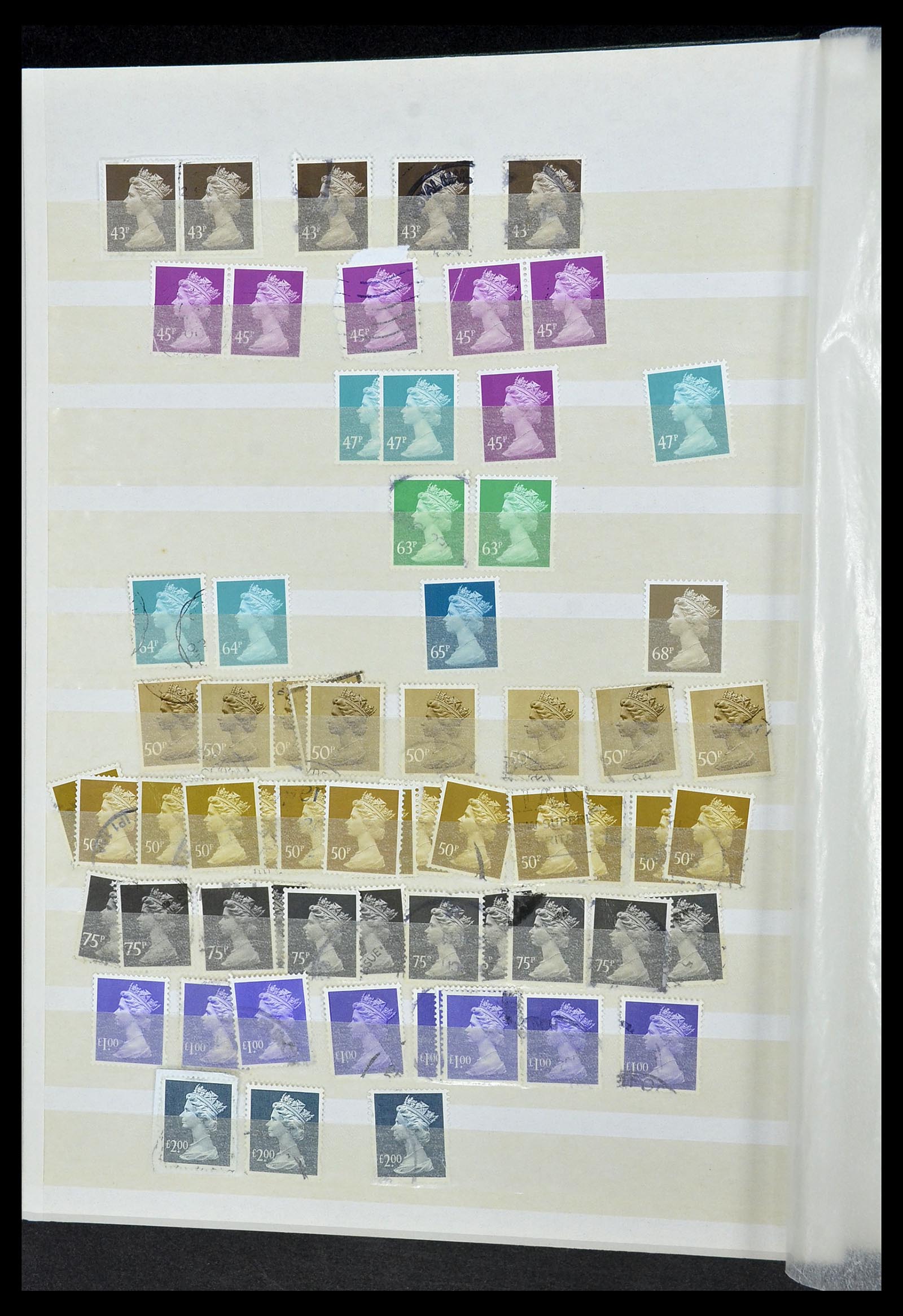 34368 099 - Stamp collection 34368 Great Britain sorting lot 1858-1990.