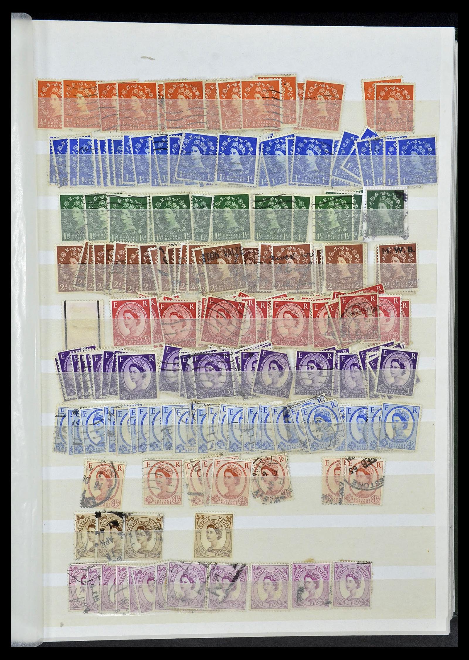 34368 101 - Stamp collection 34368 Great Britain sorting lot 1858-1990.