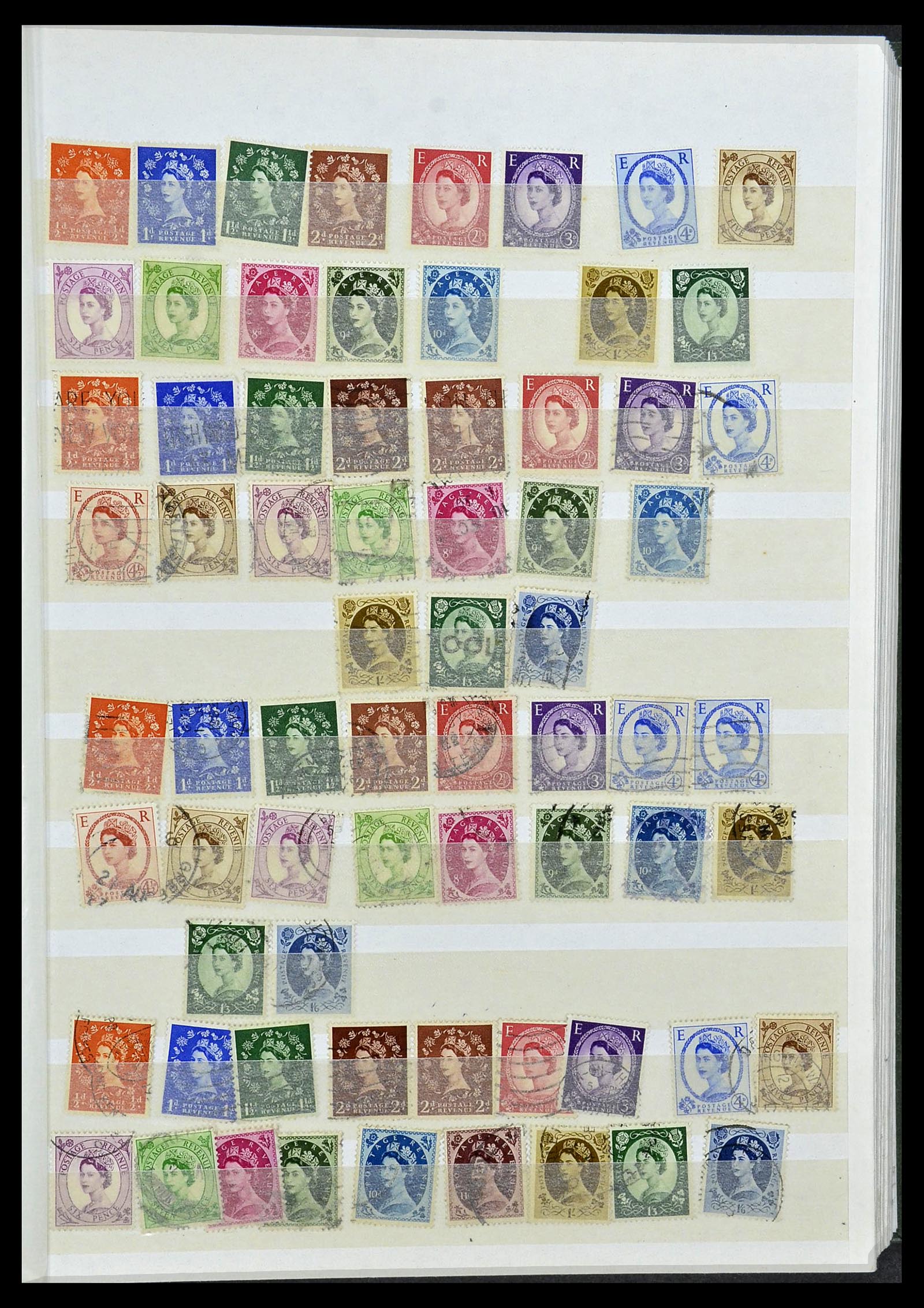 34368 103 - Stamp collection 34368 Great Britain sorting lot 1858-1990.