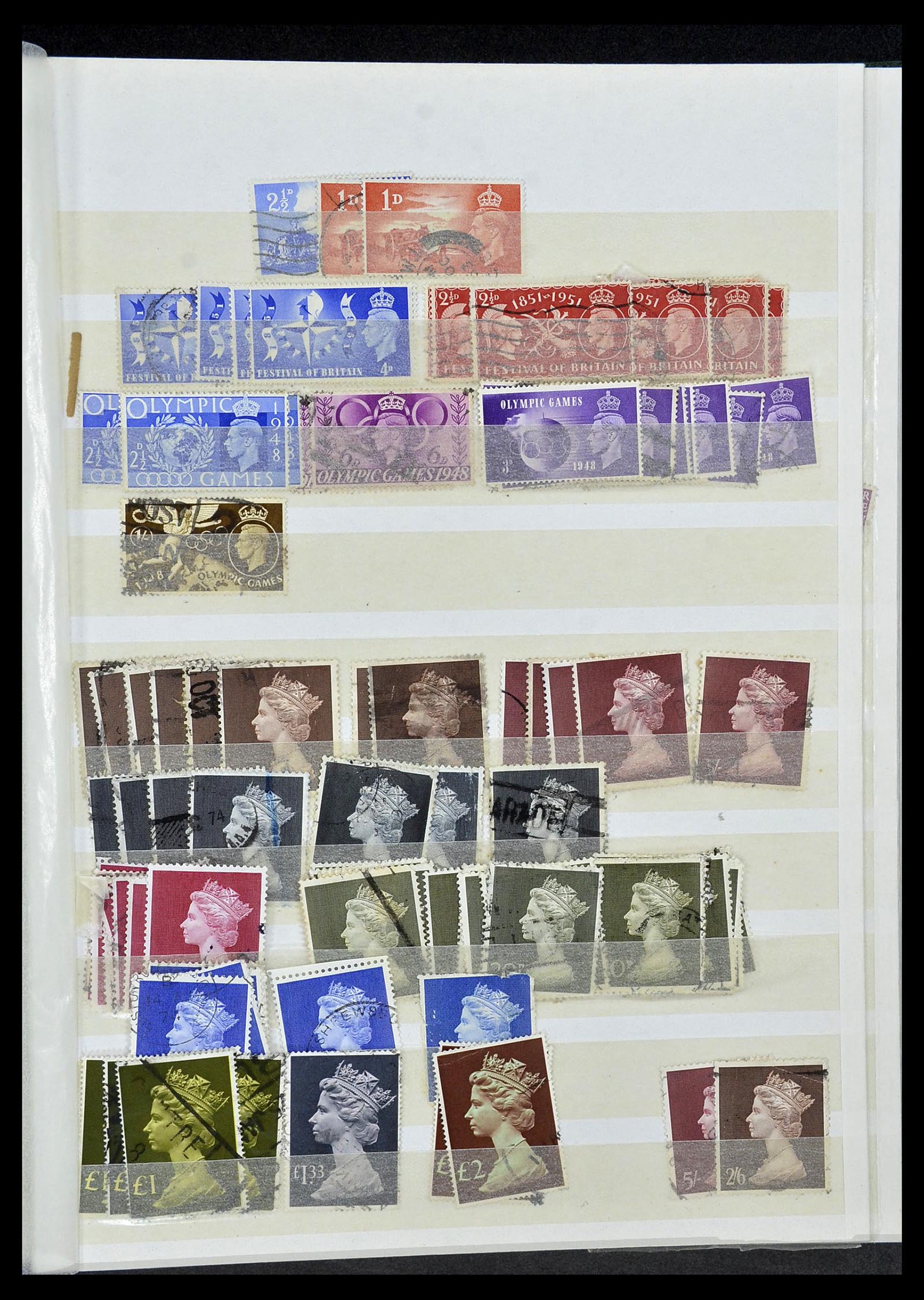 34368 113 - Stamp collection 34368 Great Britain sorting lot 1858-1990.