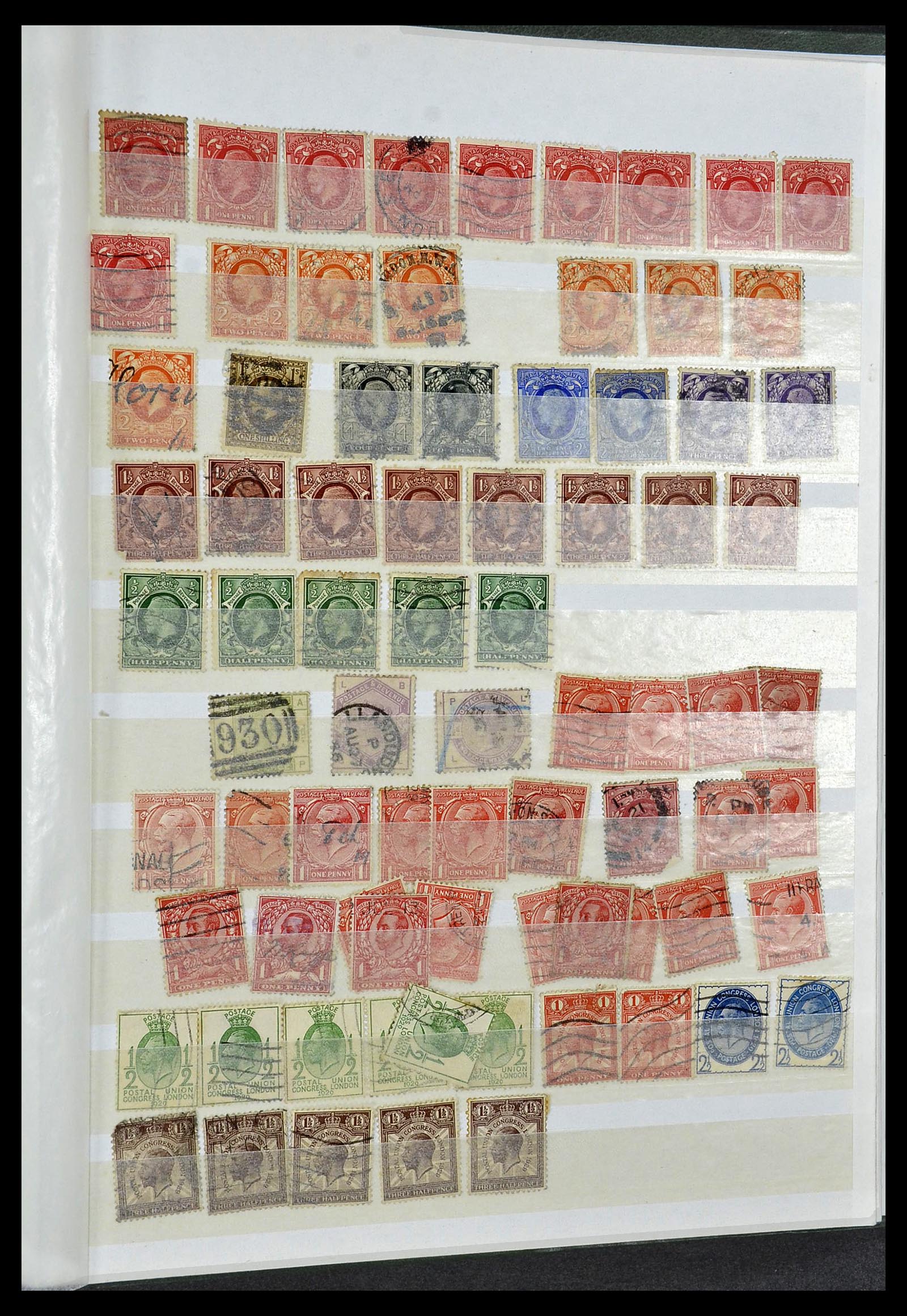 34368 124 - Stamp collection 34368 Great Britain sorting lot 1858-1990.