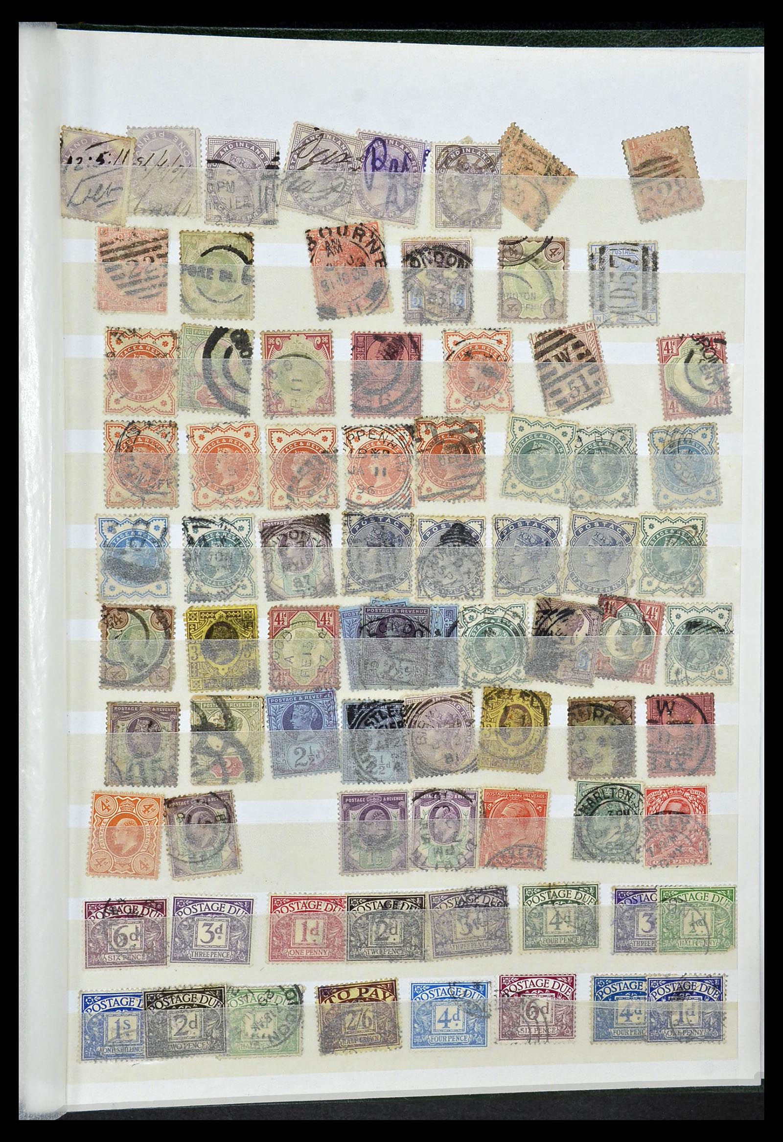 34368 126 - Stamp collection 34368 Great Britain sorting lot 1858-1990.