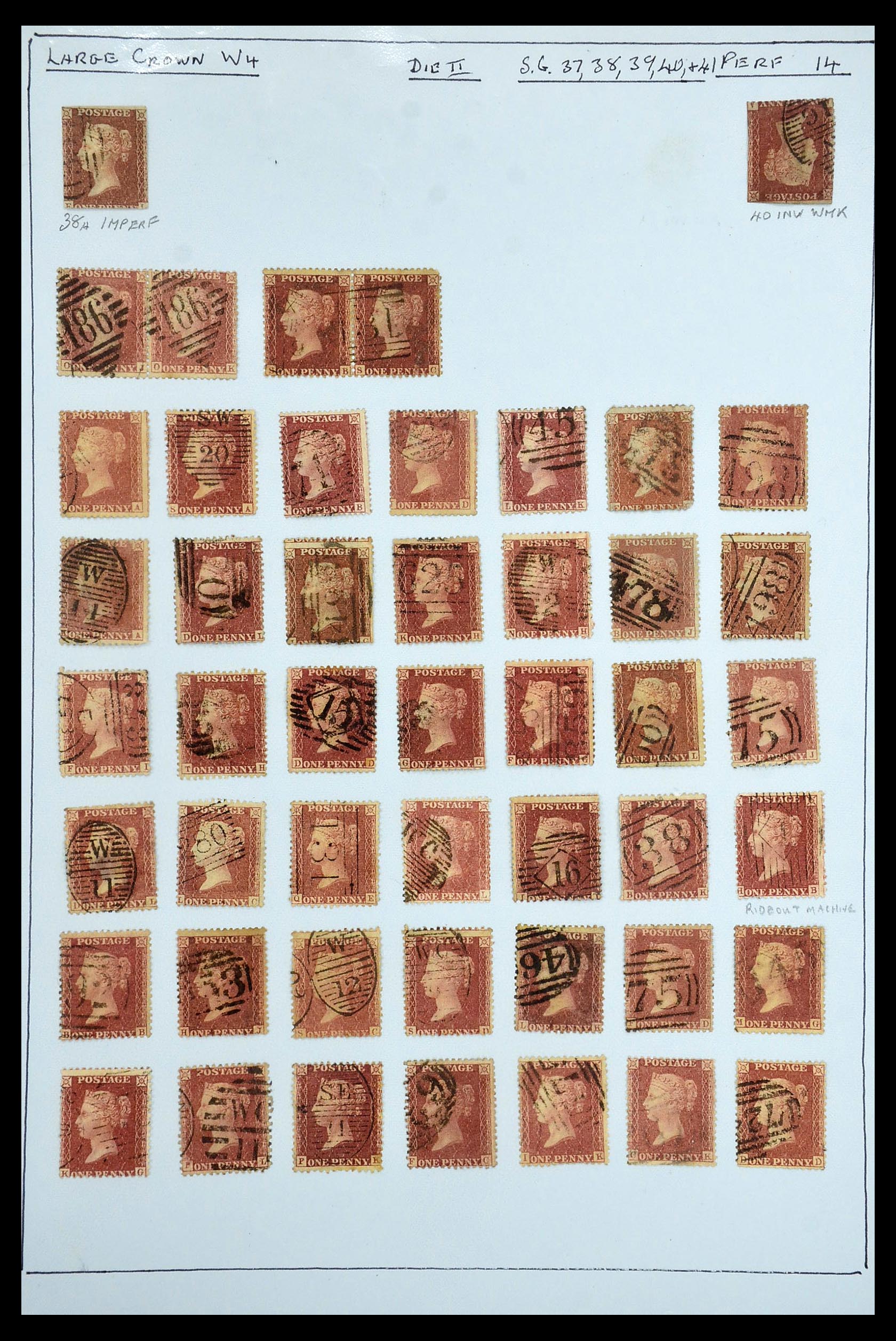 34373 001 - Stamp collection 34373 Great Britain 1858-1970.