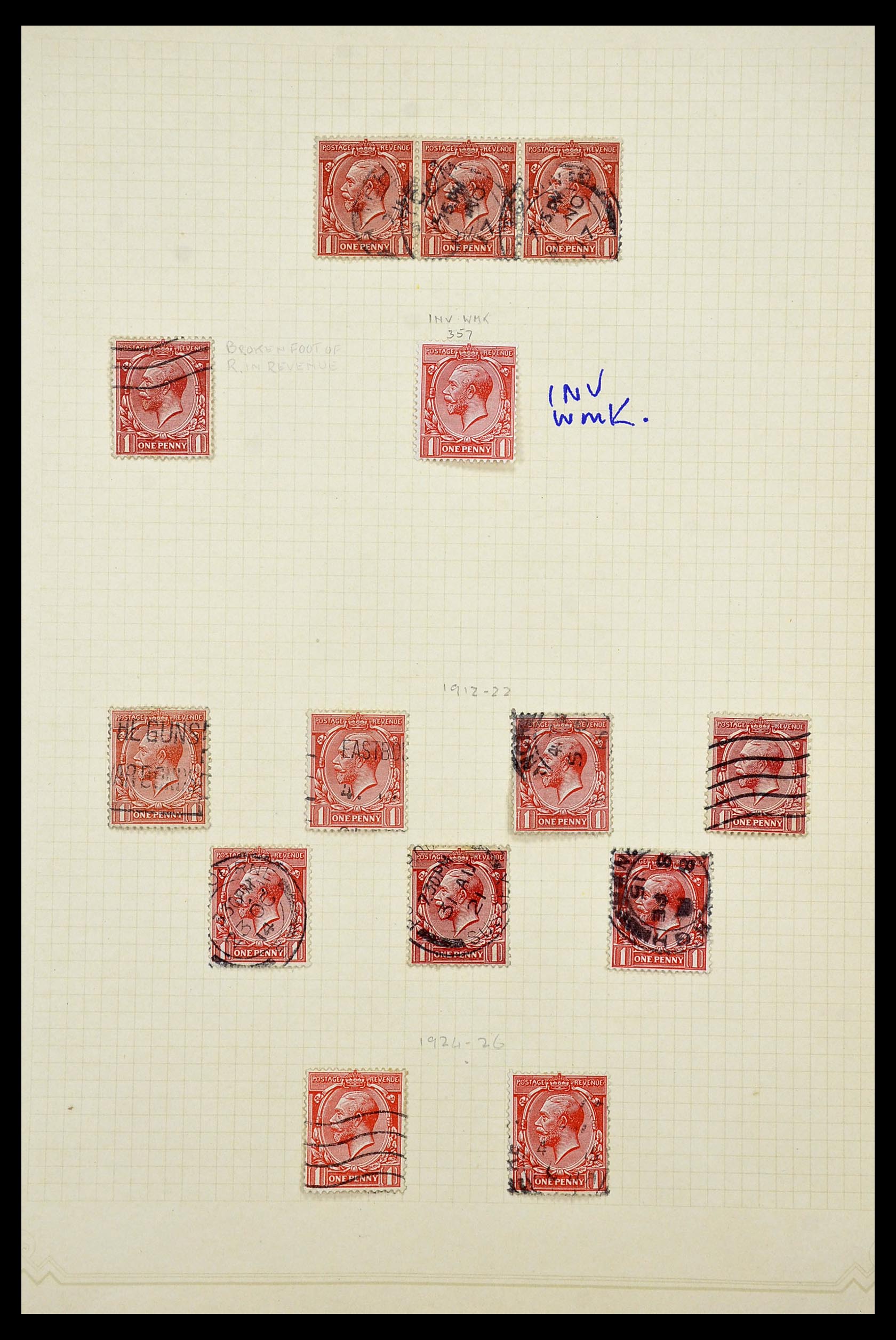 34373 007 - Postzegelverzameling 34373 Engeland 1858-1970.