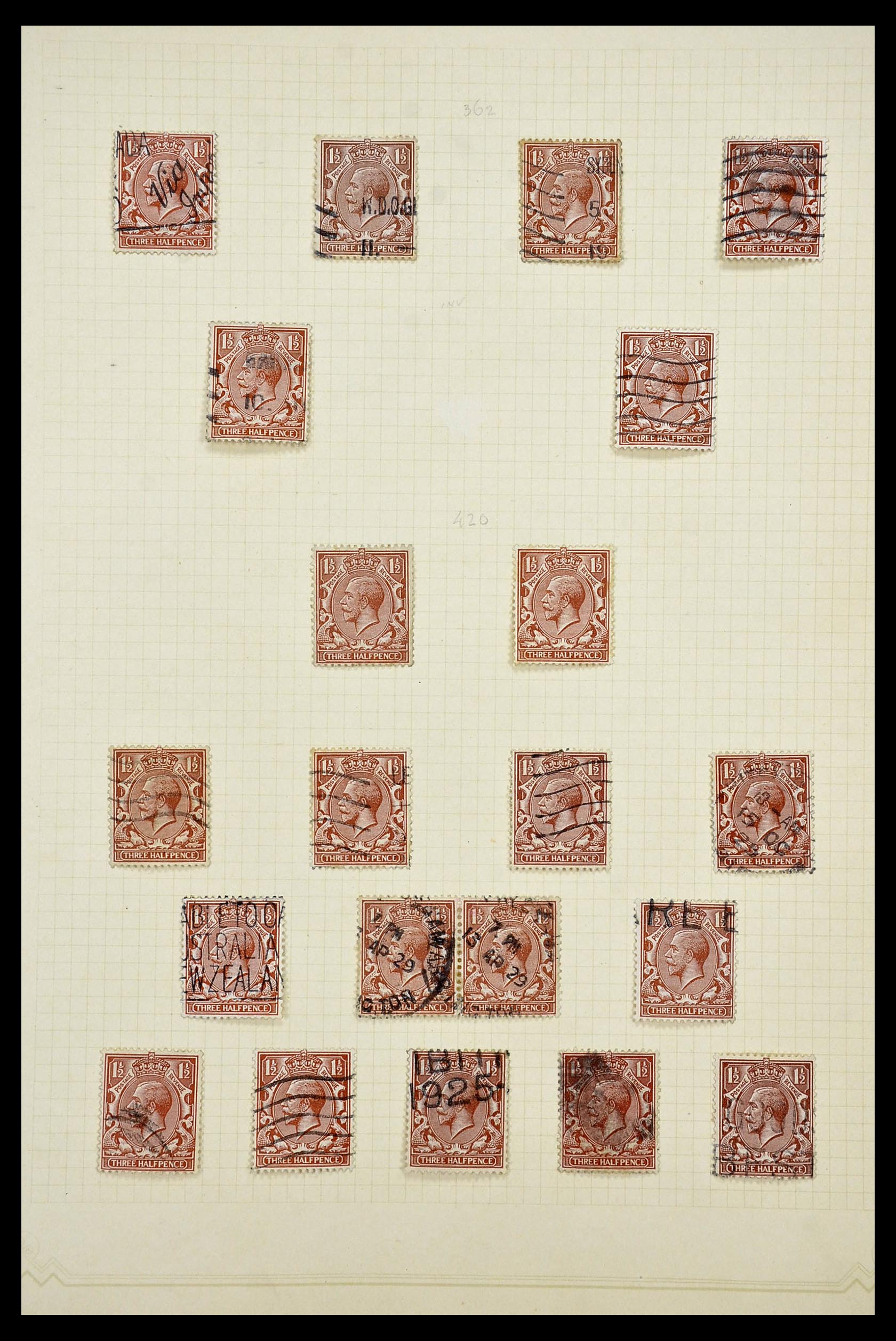 34373 008 - Postzegelverzameling 34373 Engeland 1858-1970.