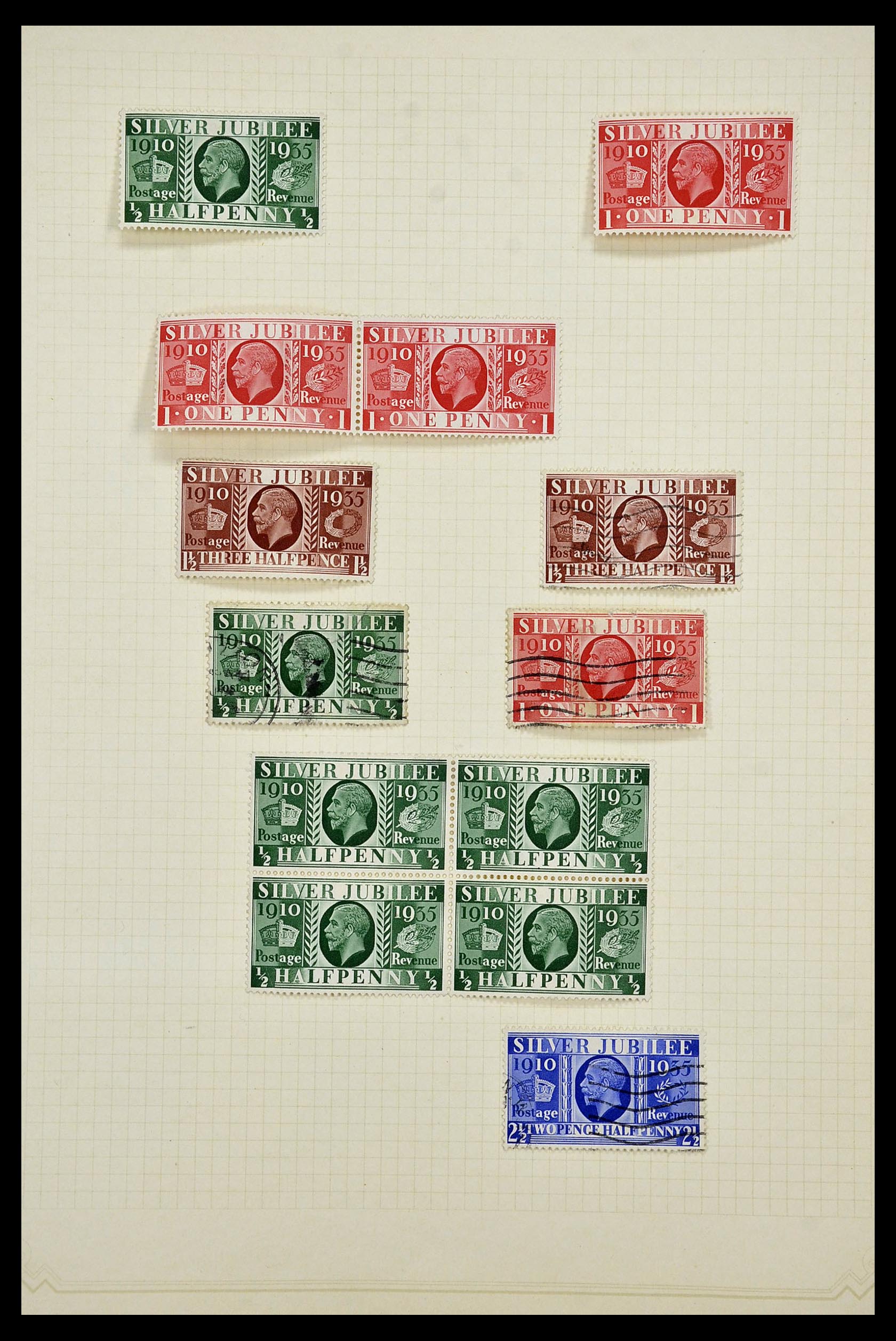 34373 012 - Postzegelverzameling 34373 Engeland 1858-1970.