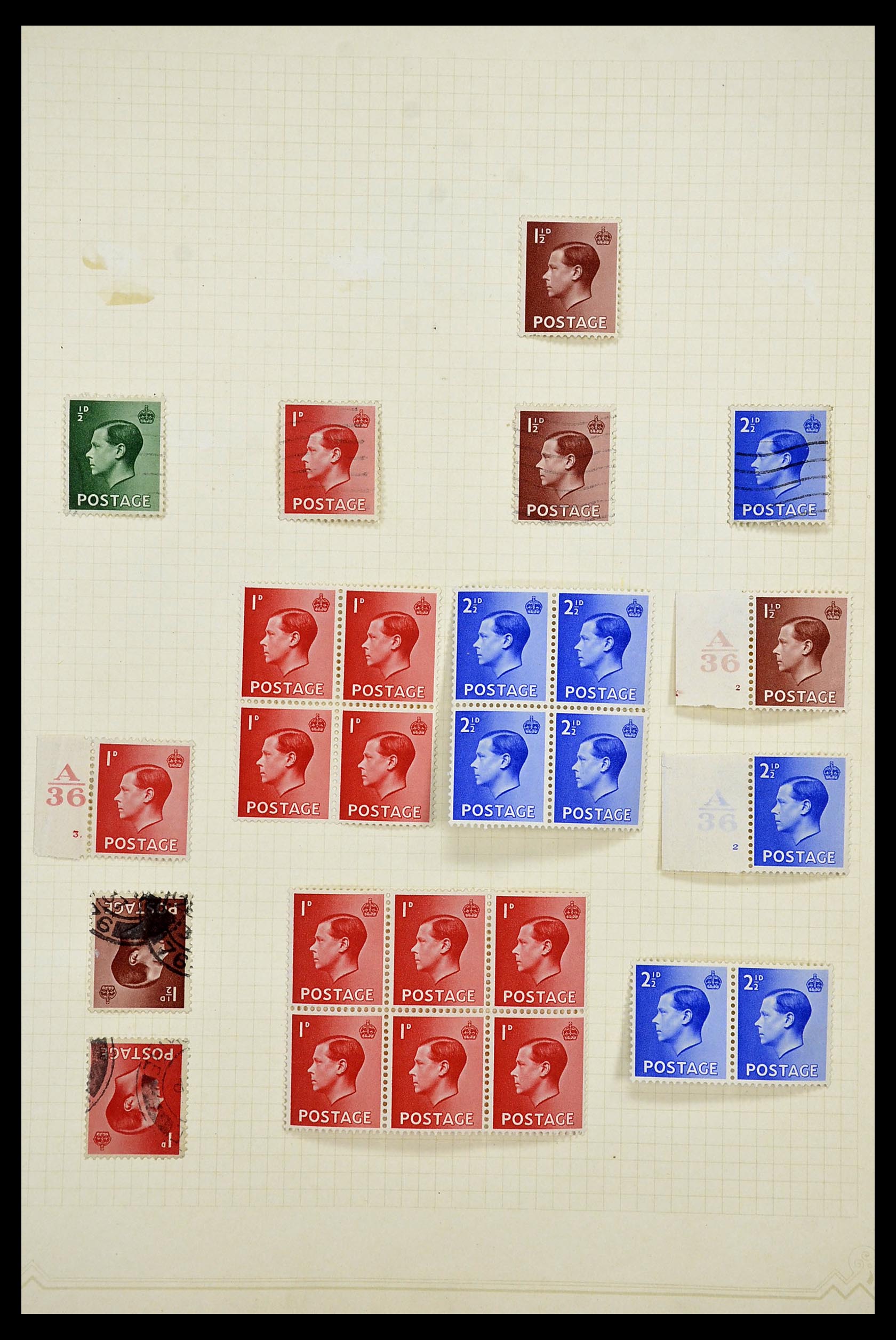 34373 013 - Postzegelverzameling 34373 Engeland 1858-1970.