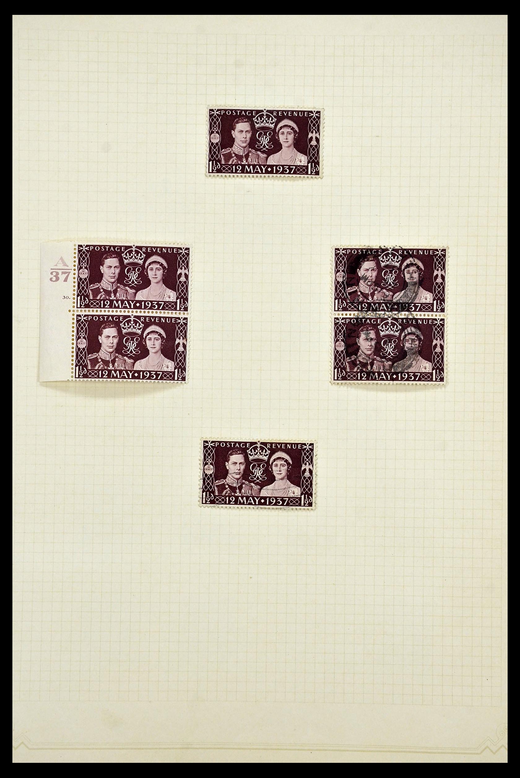 34373 014 - Postzegelverzameling 34373 Engeland 1858-1970.