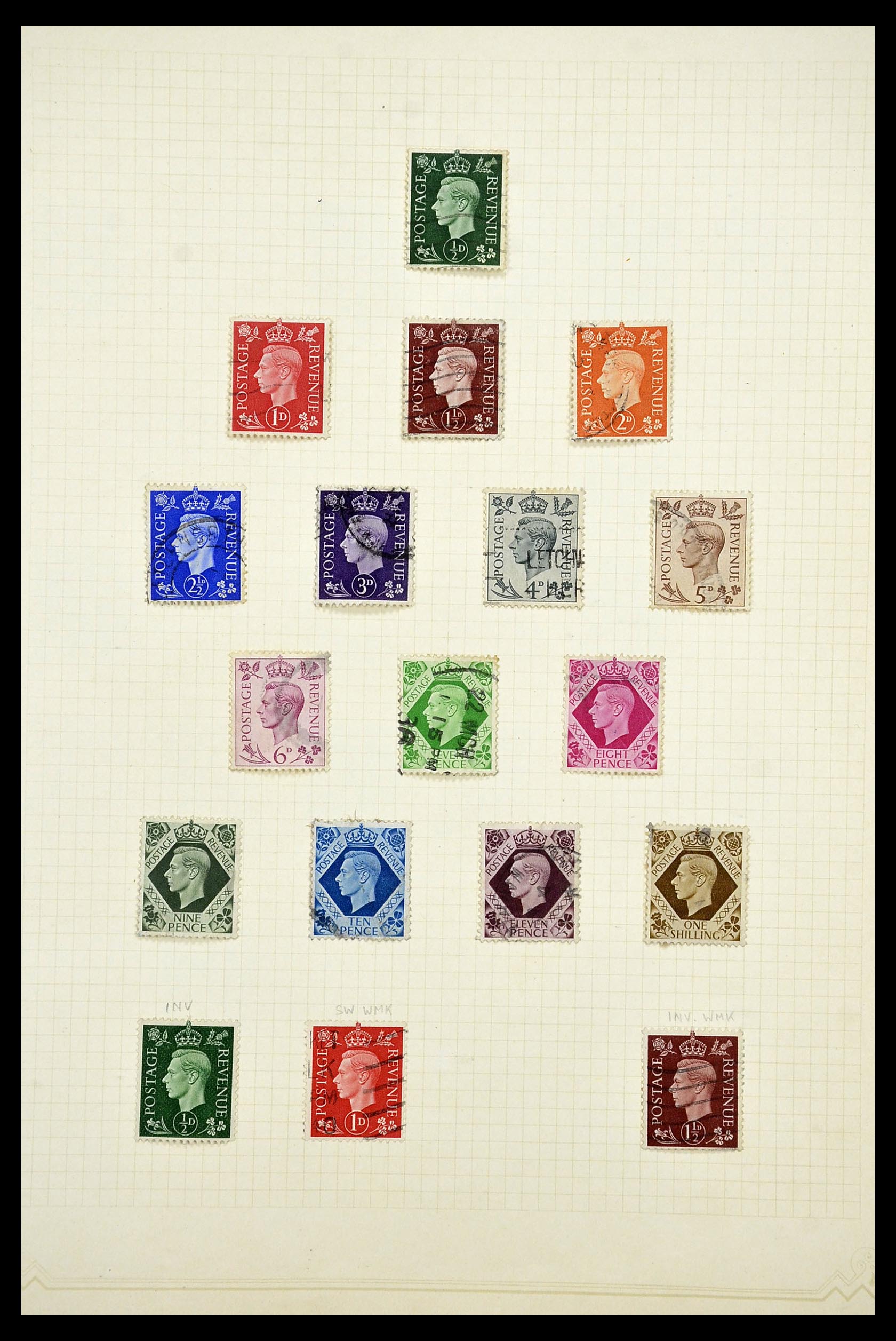 34373 015 - Postzegelverzameling 34373 Engeland 1858-1970.