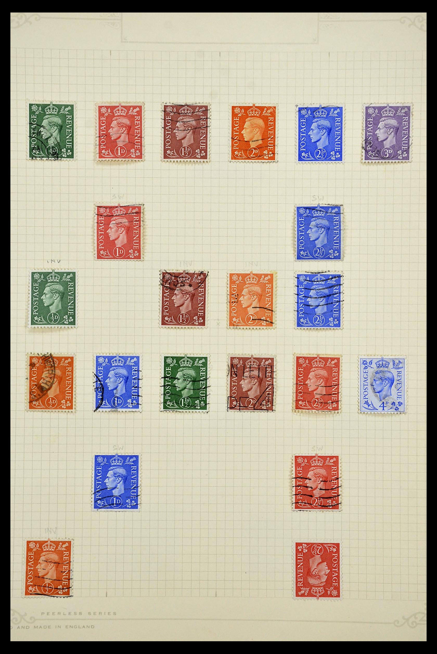 34373 016 - Postzegelverzameling 34373 Engeland 1858-1970.