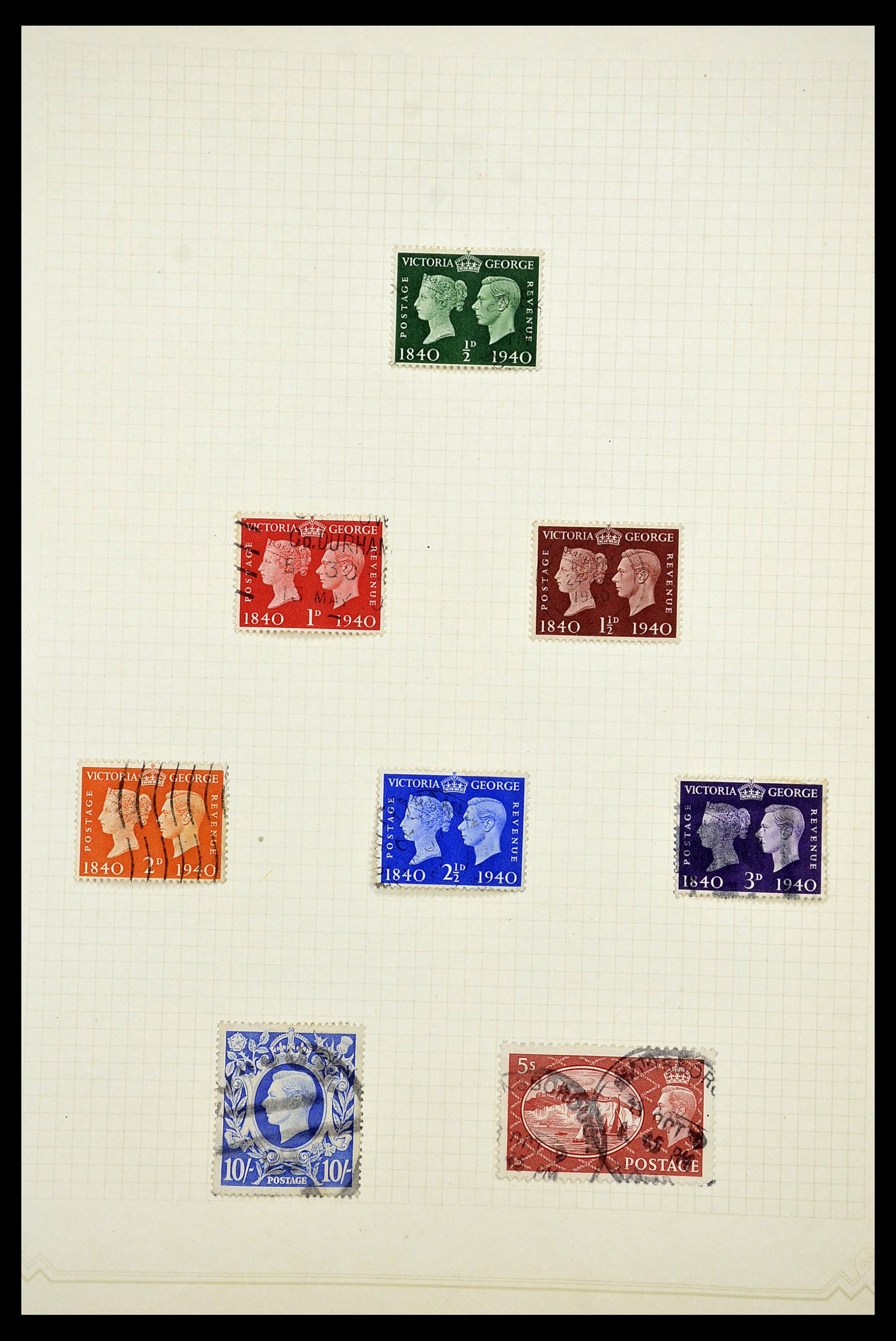 34373 017 - Postzegelverzameling 34373 Engeland 1858-1970.