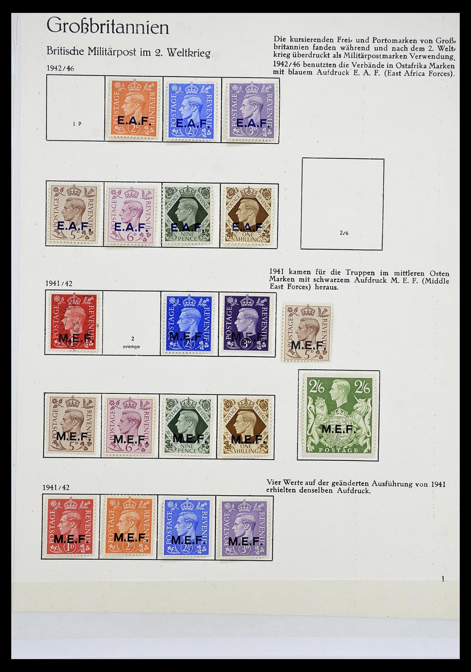34373 027 - Postzegelverzameling 34373 Engeland 1858-1970.