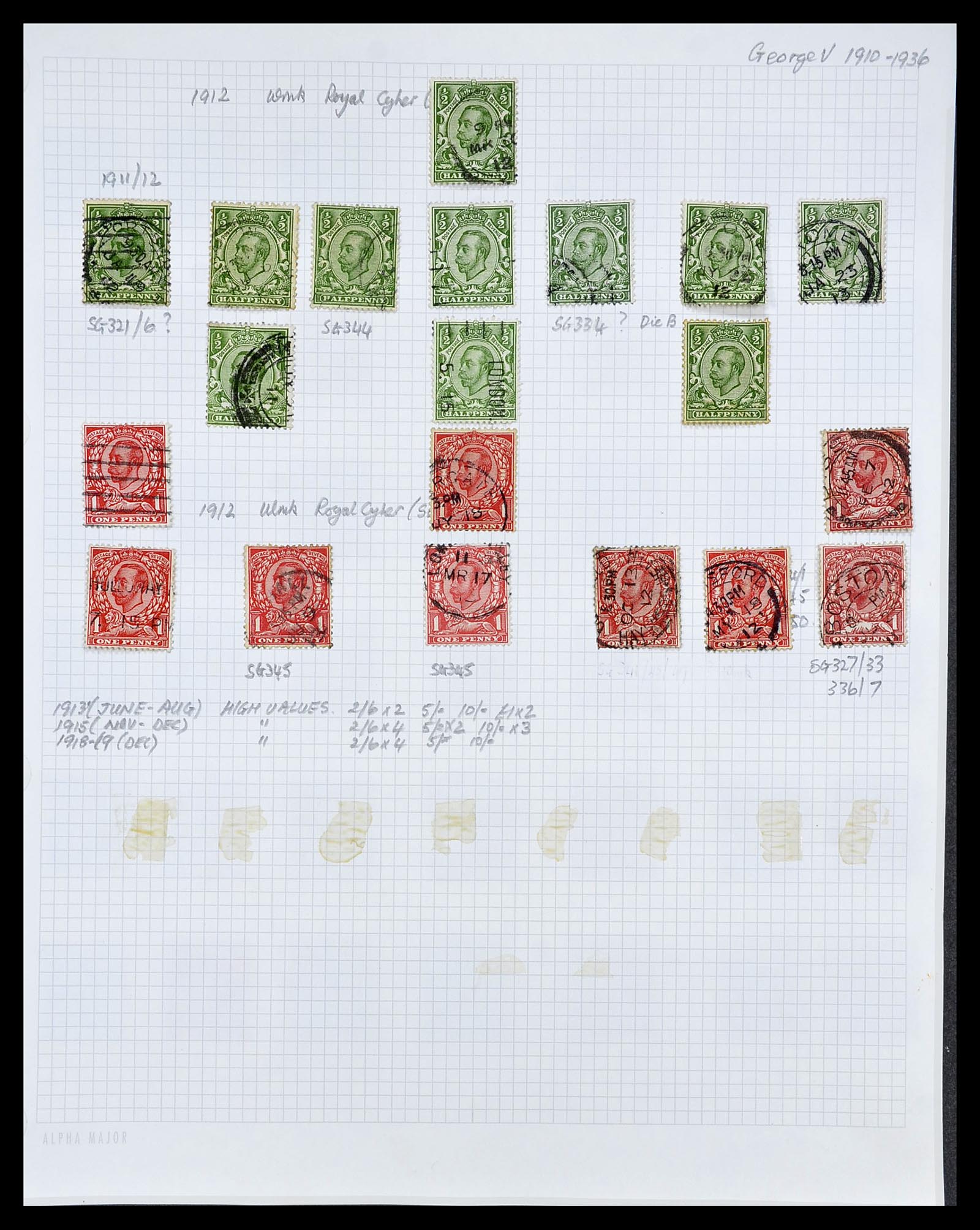 34373 029 - Postzegelverzameling 34373 Engeland 1858-1970.
