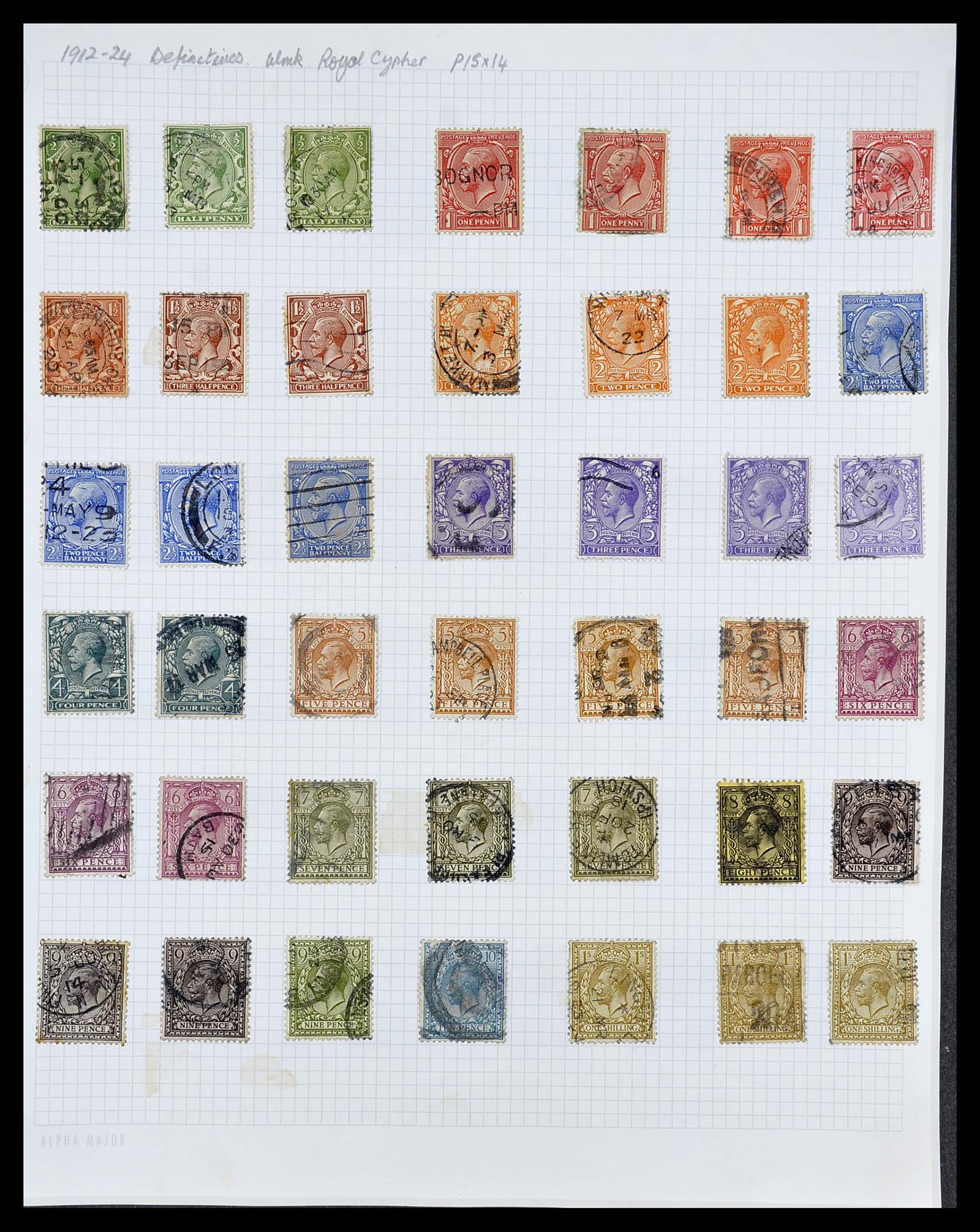 34373 030 - Postzegelverzameling 34373 Engeland 1858-1970.